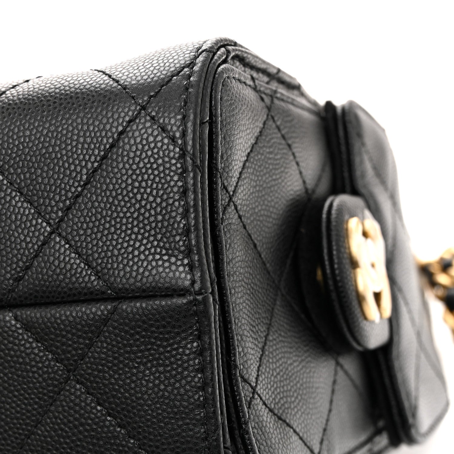 Chanel Caviar Quilted Mini Chanel 25 Handbag Black