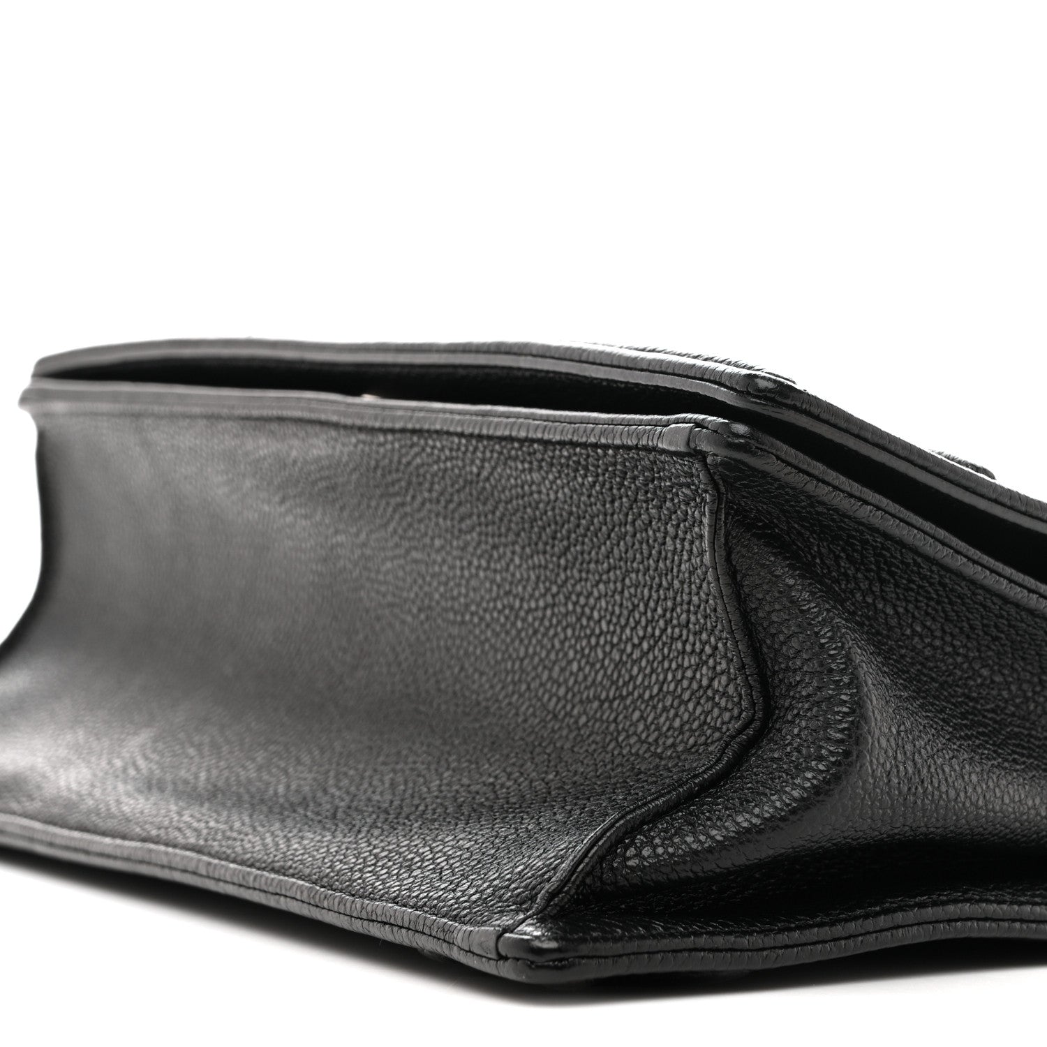 Christian Dior Grained Calfskin Medium Diorama Flap Bag Black