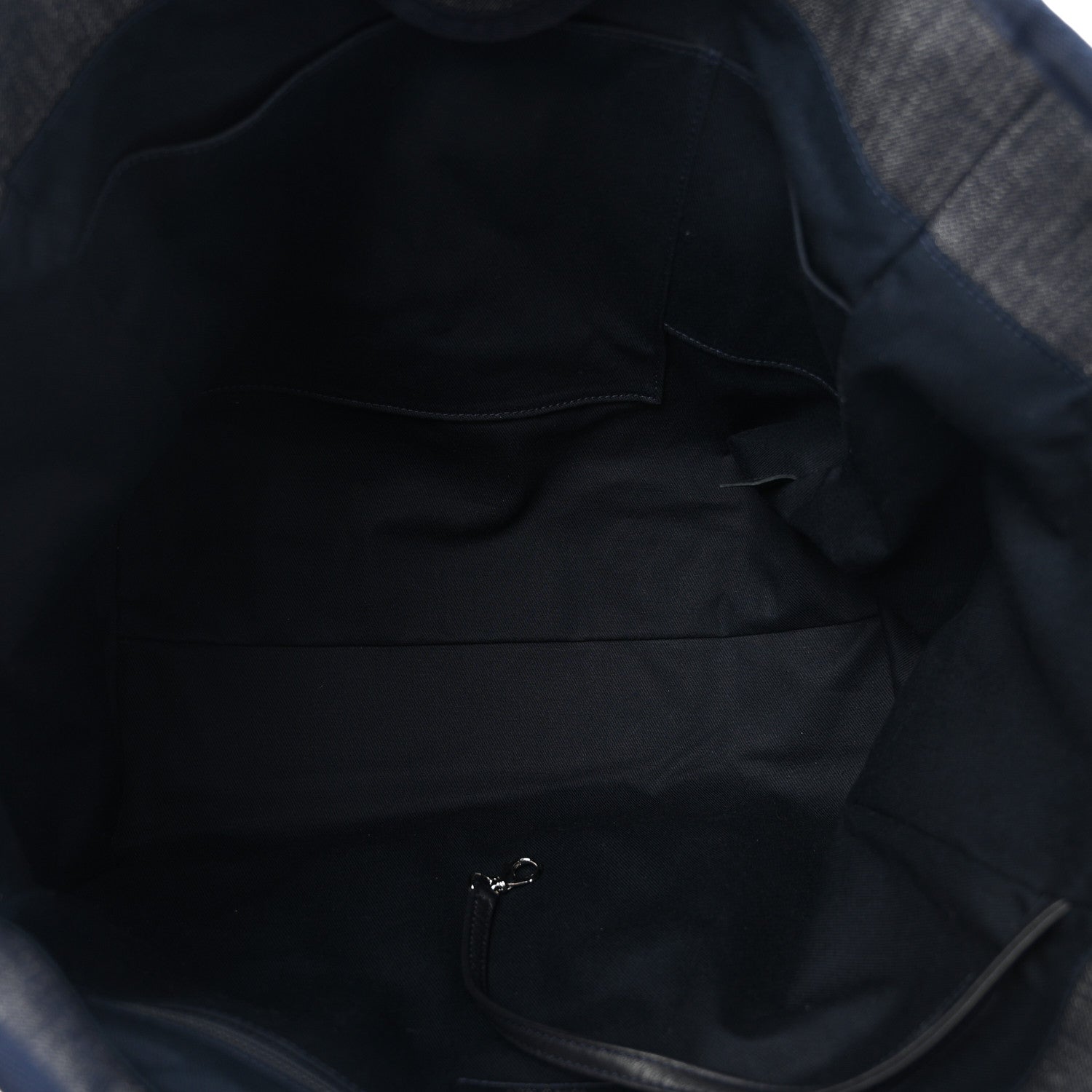 Chanel Denim Large Deauville Tote Dark Blue