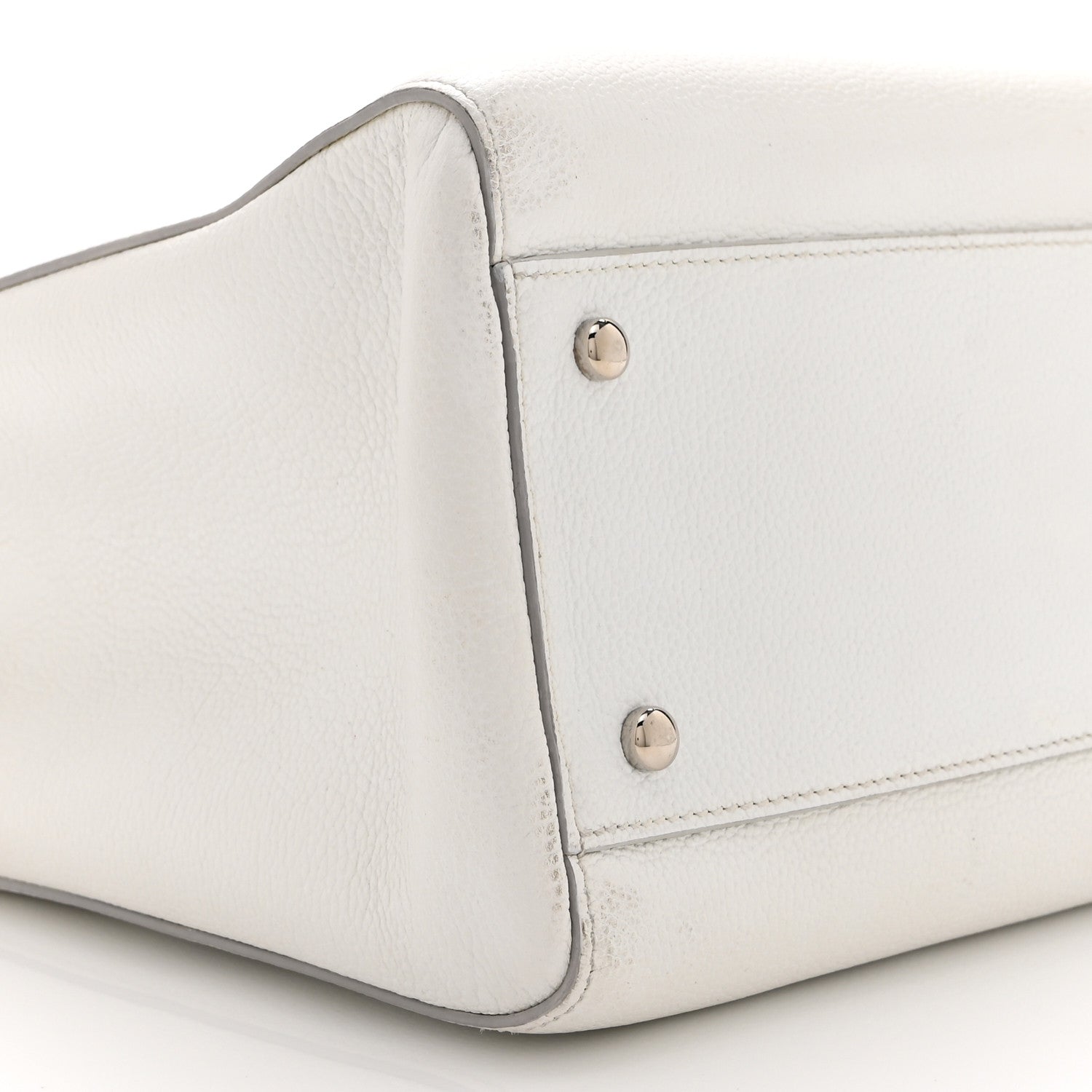 Chanel Grained Calfskin Small Neo Executive Shopper Tote White