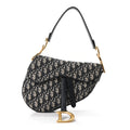 Christian Dior Oblique Saddle Bag Blue