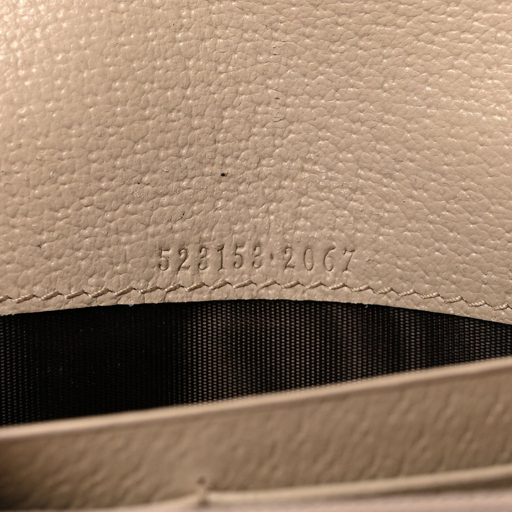 Gucci GG Supreme Monogram Web Ophidia Continental Wallet Beige Mystic White Oatmeal
