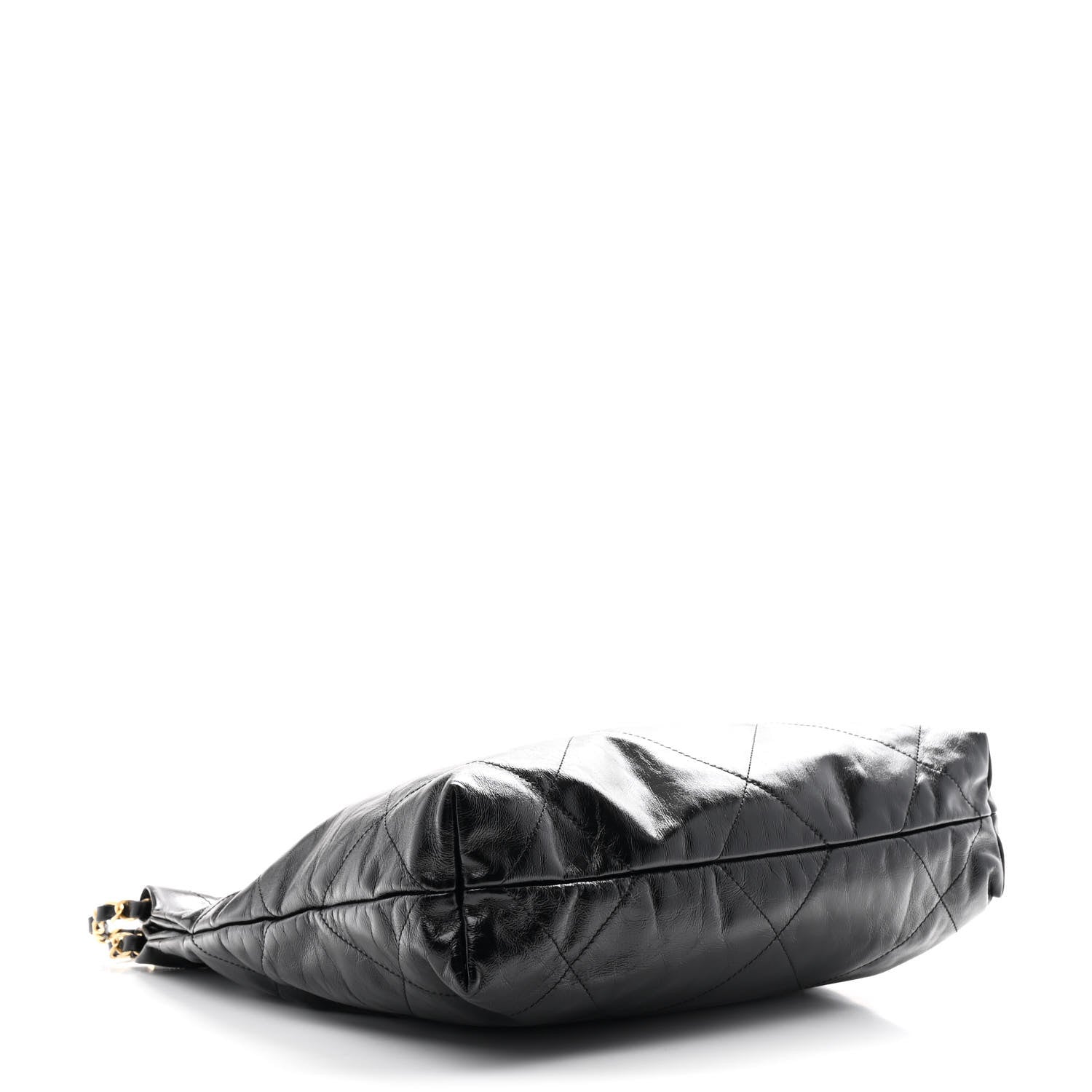 Chanel Glazed Calfskin  Quilted Small Chanel 22 Black