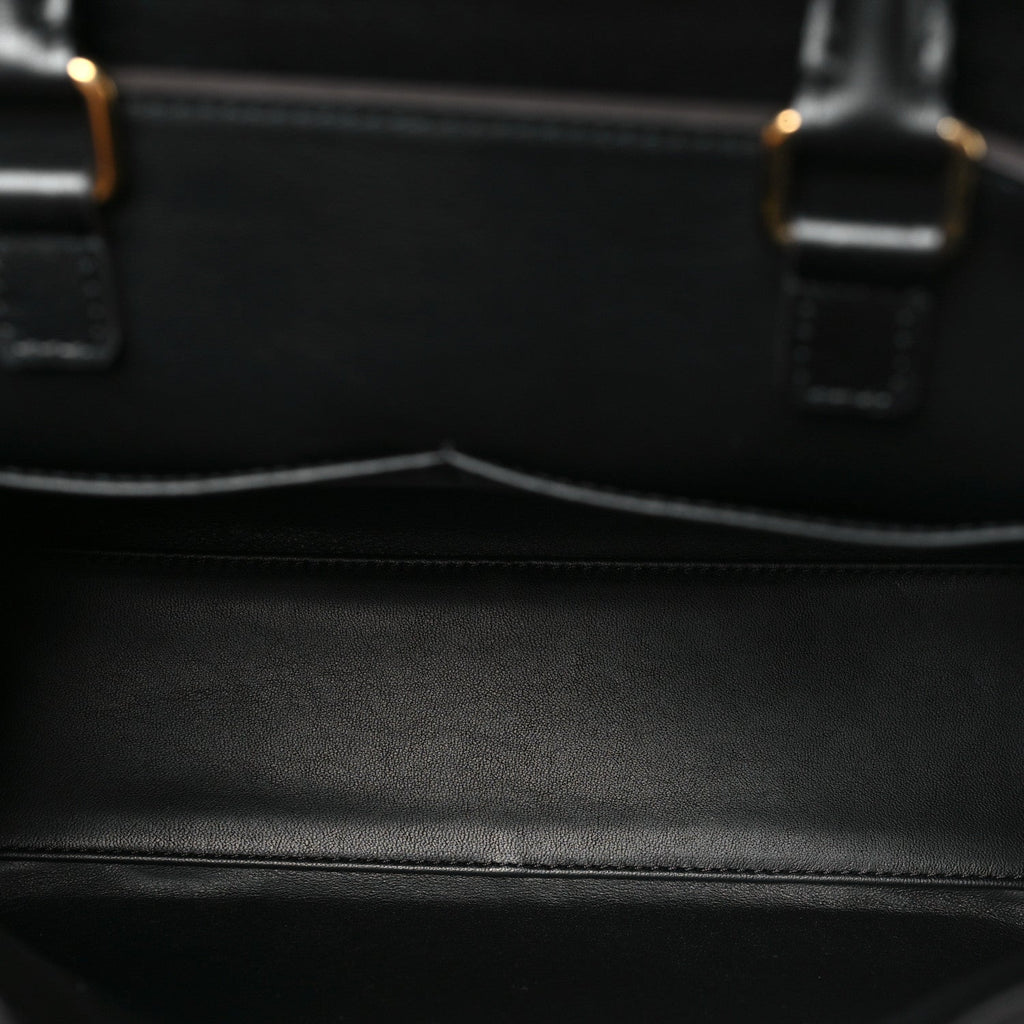 Louis Vuitton Calfskin Taurillon Studded City Steamer One Handle Bag Black