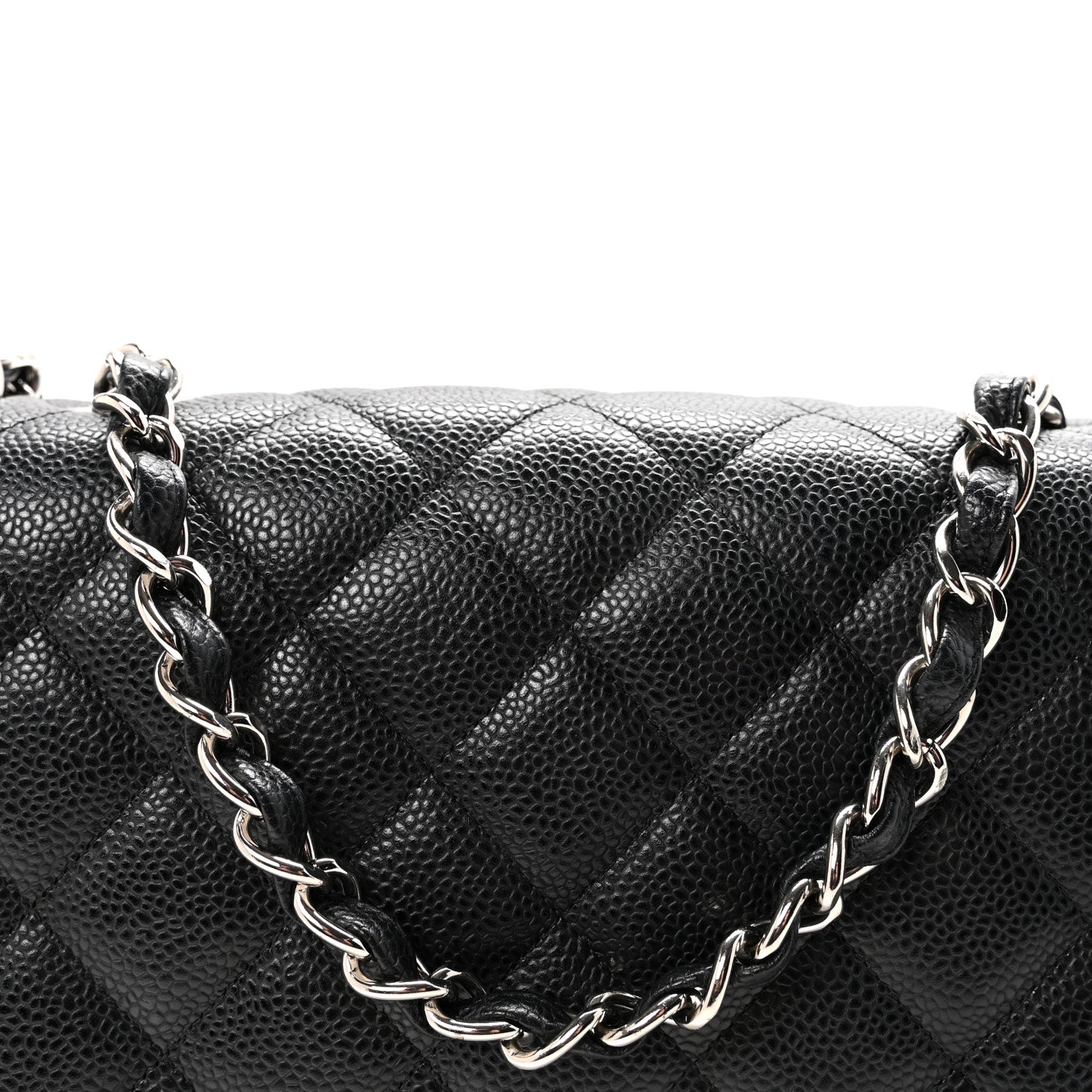 Chanel Caviar Quilted Jumbo Single Flap Black