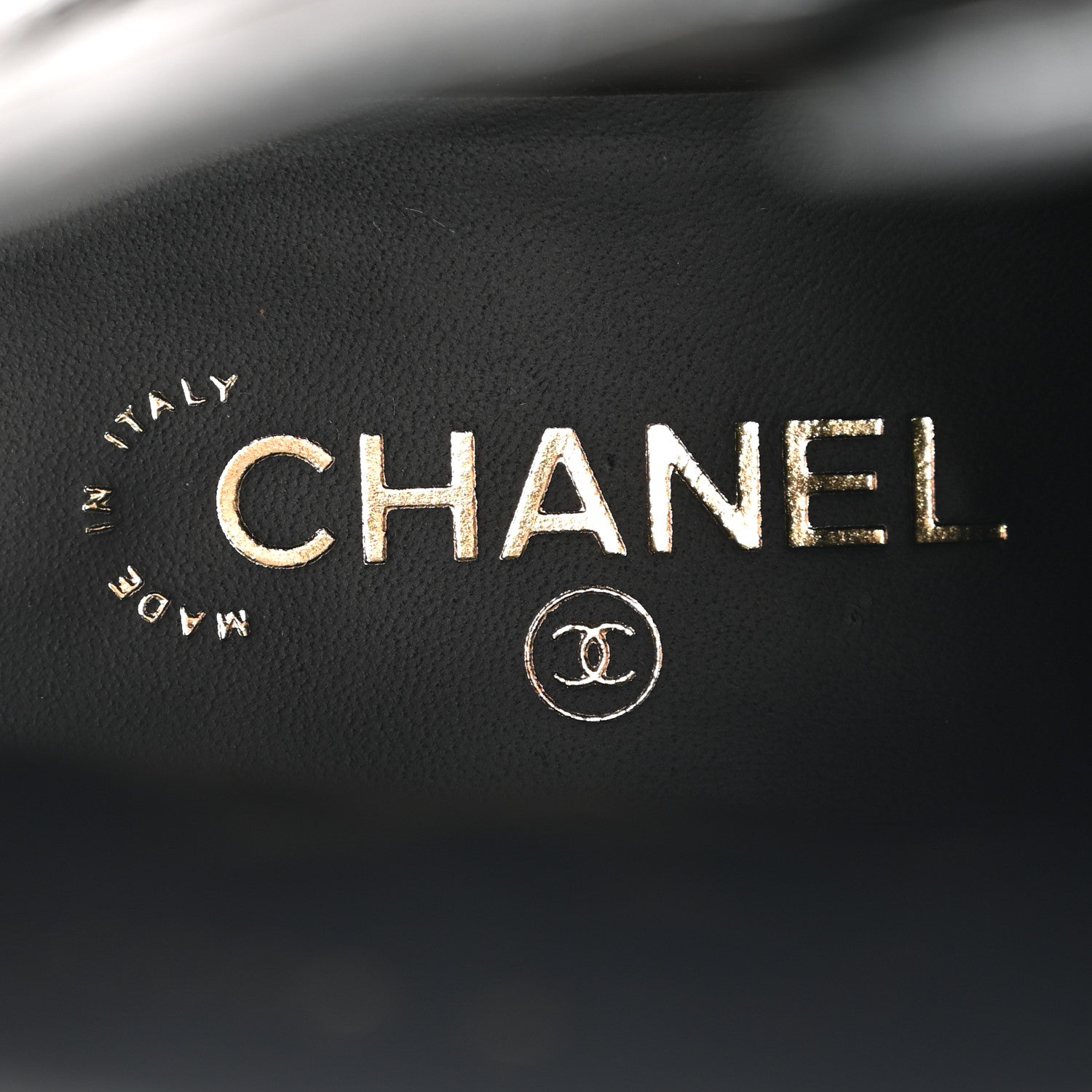 Chanel Shiny Calfskin Quilted Lace Up Combat Boots 39 Black