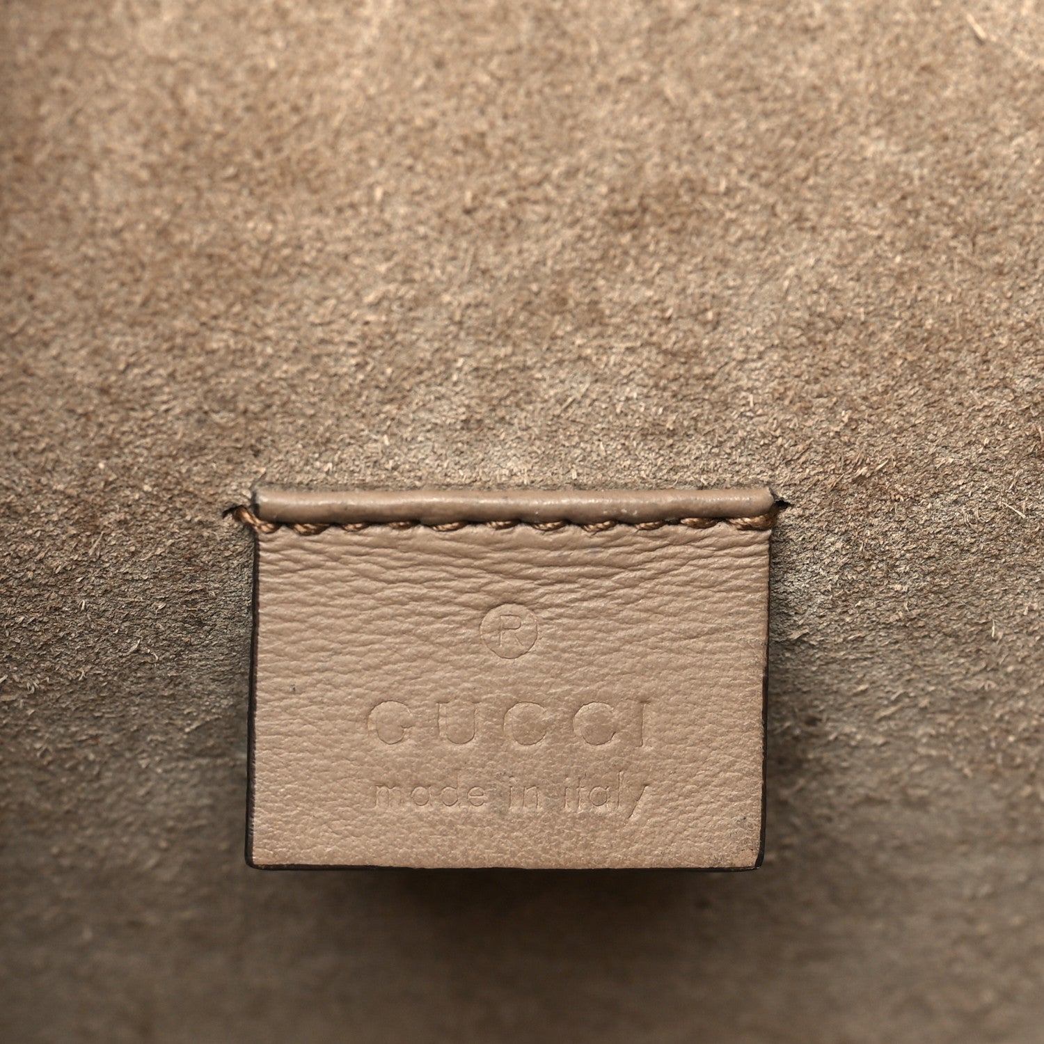 Gucci GG Supreme Monogram Mini Dionysus Shoulder Bag Taupe