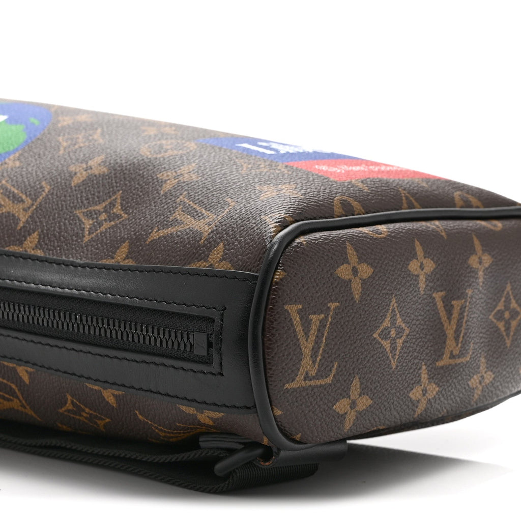 Louis Vuitton Monogram Chalk Sling Bag Marron