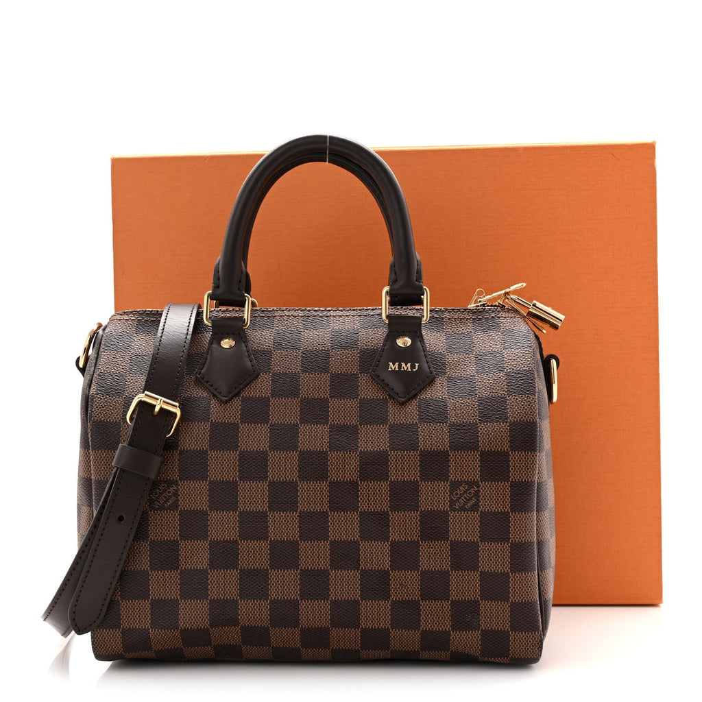 Louis Vuitton Damier Ebene Speedy Bandouliere 25