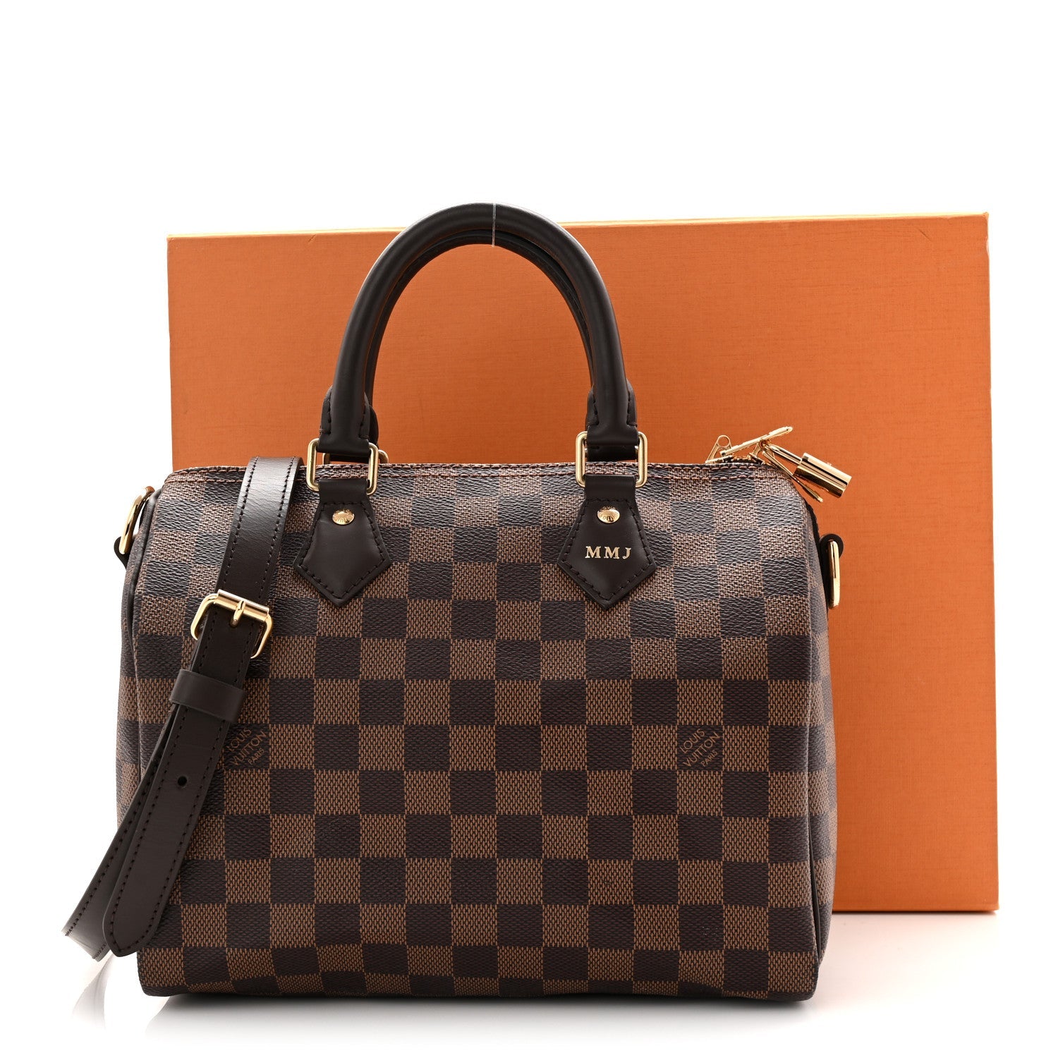 Louis Vuitton Damier Ebene Speedy Bandouliere 25