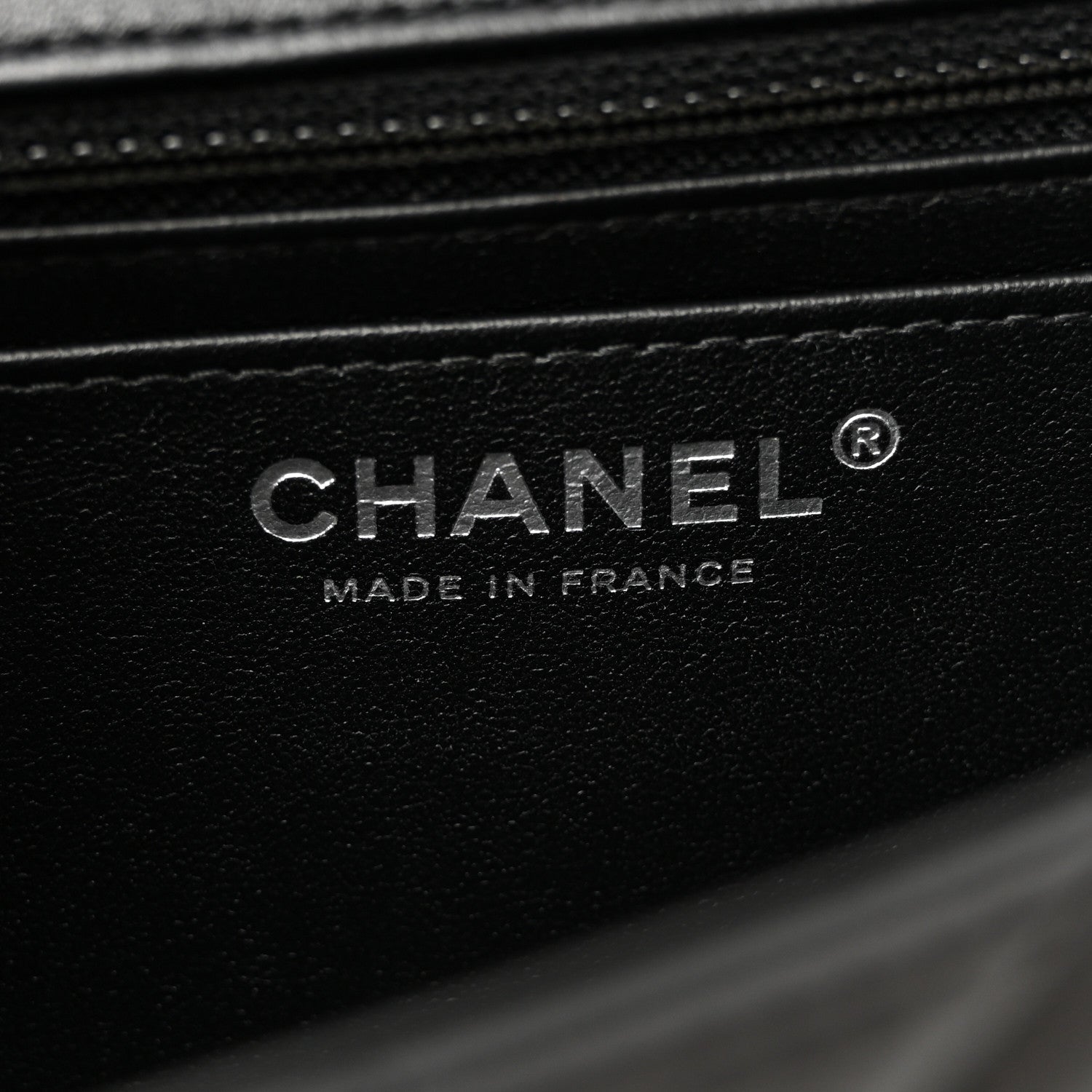 Chanel Lambskin Quilted Mini Rectangular Flap Black