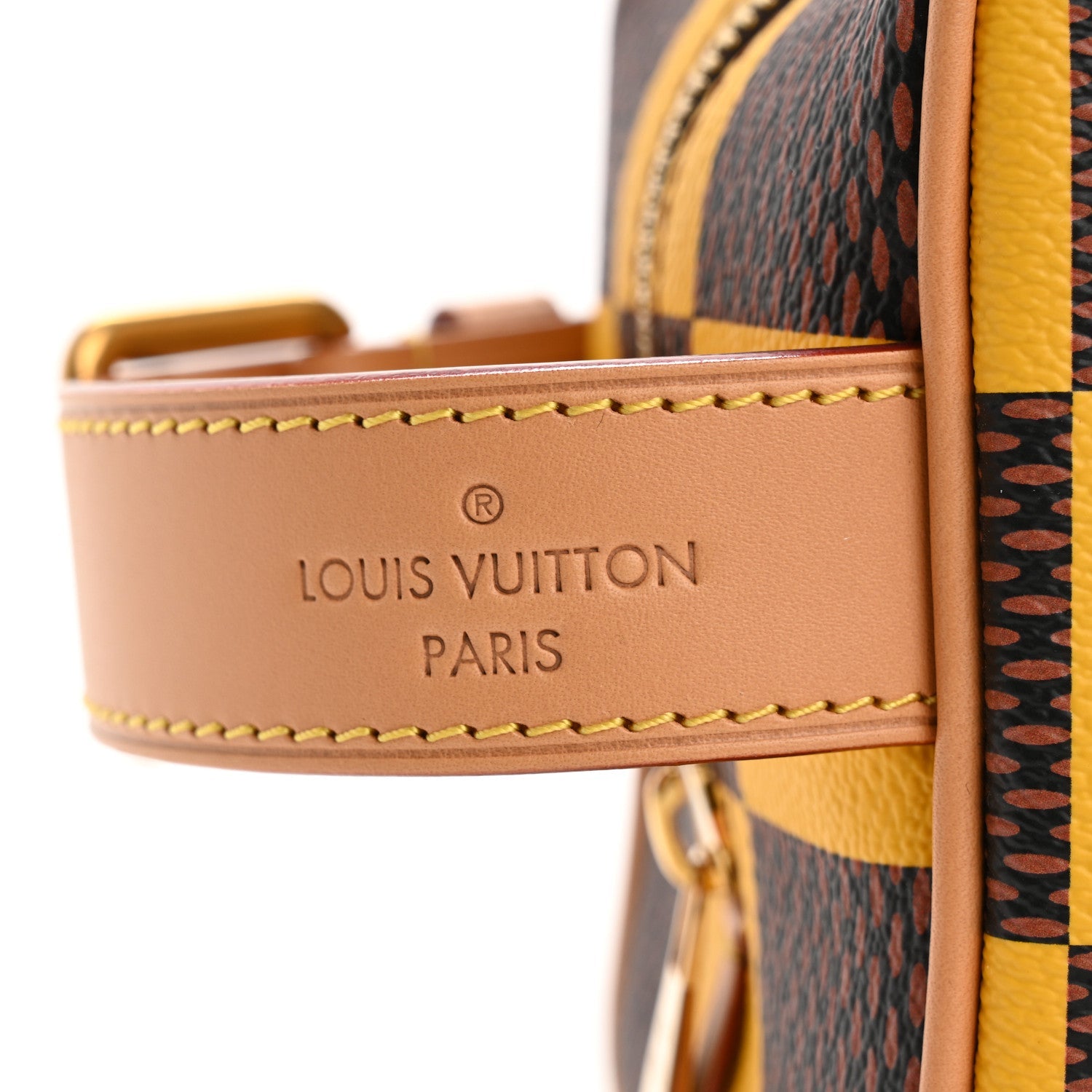 Louis Vuitton Damier Pop Dopp Kit Toilet Pouch Jaune Mat