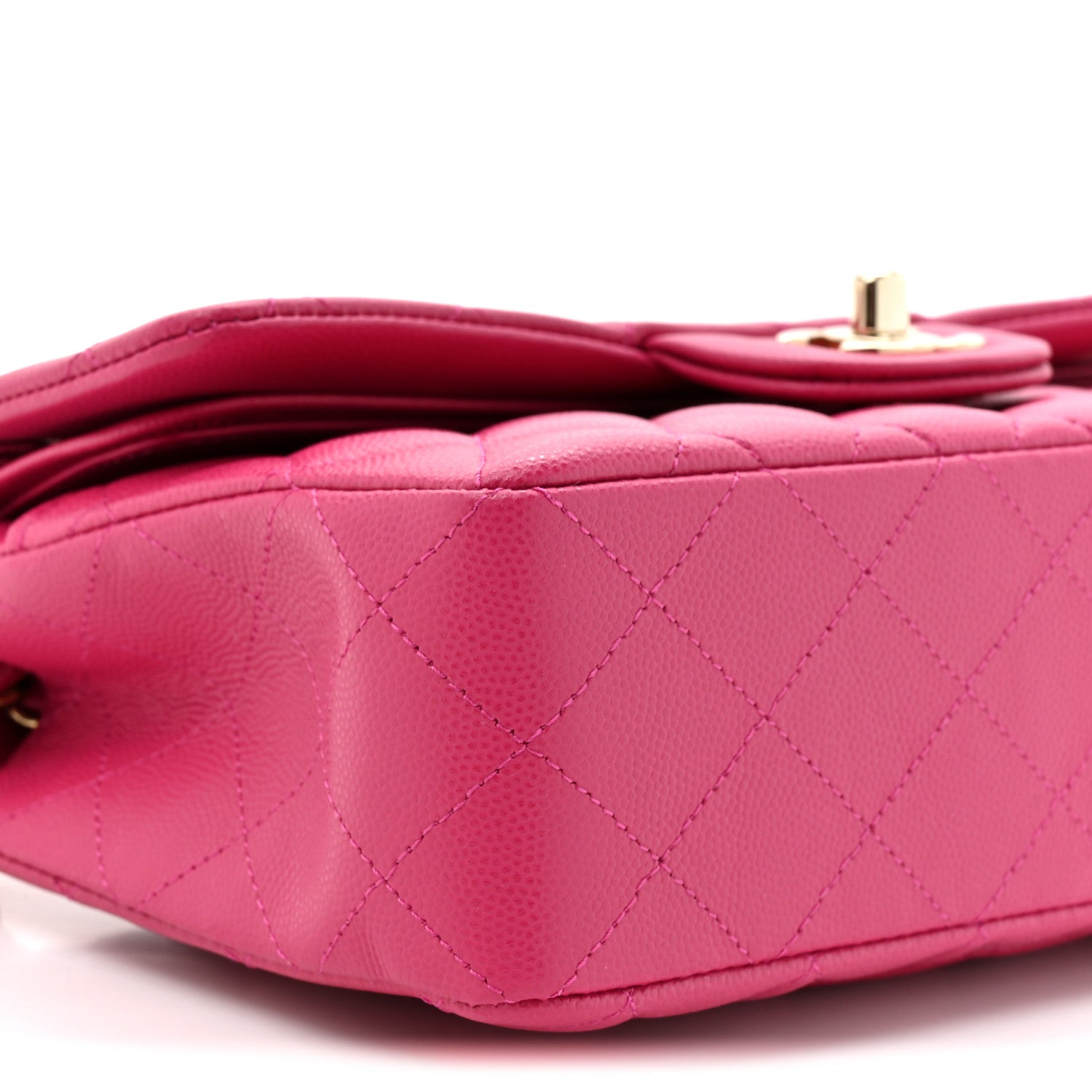 Chanel Caviar Quilted Small Double Flap Fuchsia