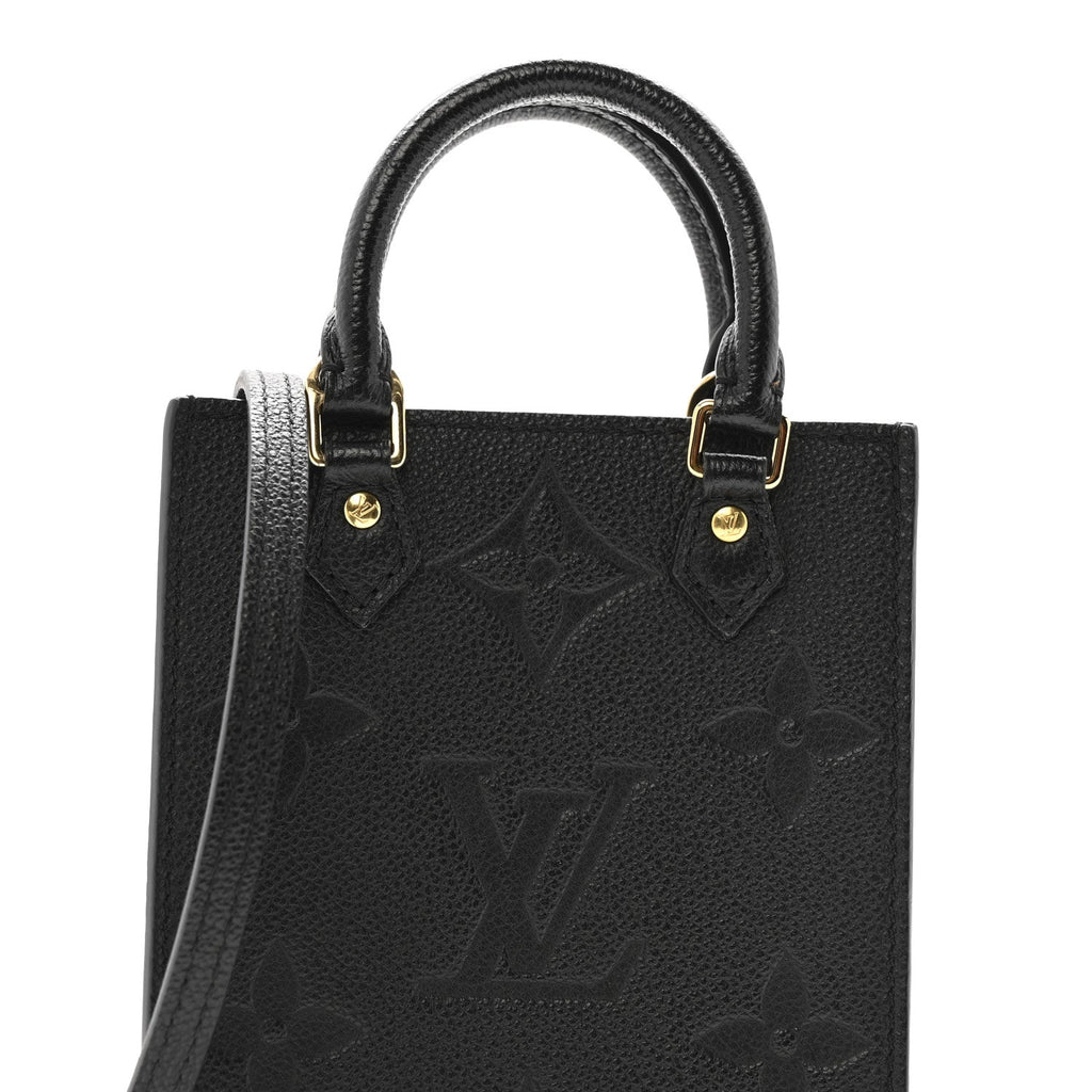 Louis Vuitton Empreinte Monogram Giant Petit Sac Plat Black