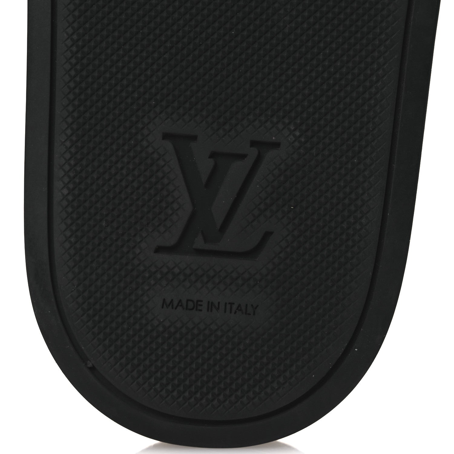 Louis Vuitton Damier Graphite Mens Waterfront Slide Sandal 9 Black