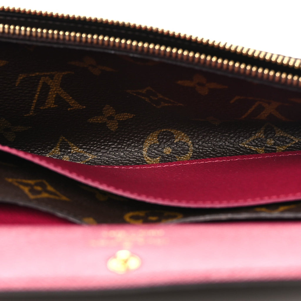 Louis Vuitton Monogram Emilie Wallet Fuchsia