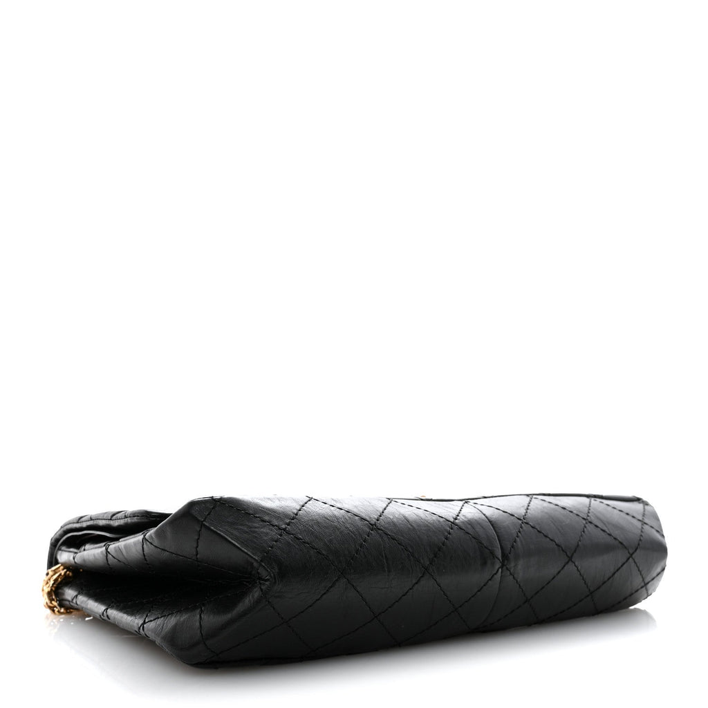 Chanel Aged Calfskin Quilted 2.55 Reissue 227 Flap Black