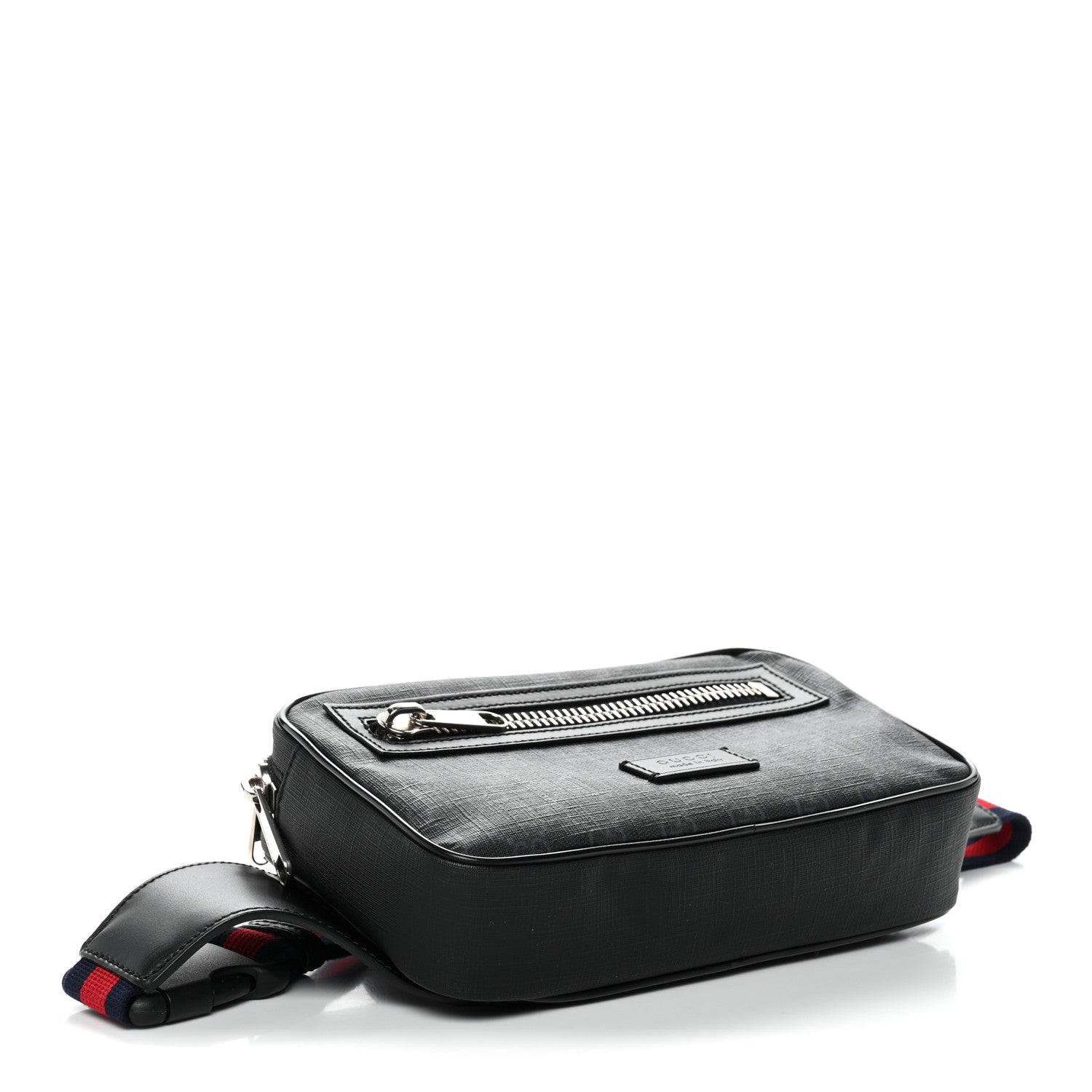 Gucci Soft GG Supreme Monogram Web Belt Bag Black Grey