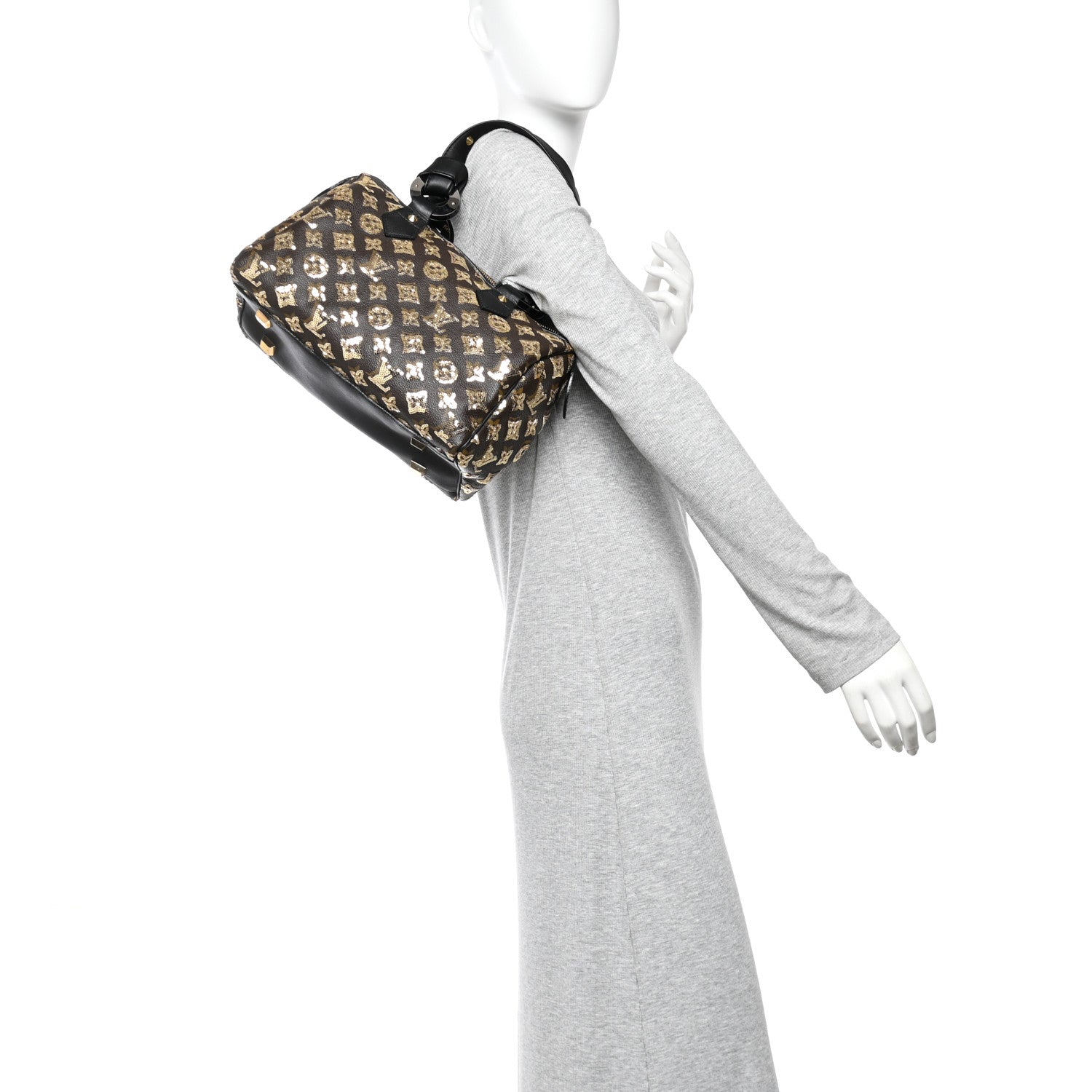 Louis Vuitton Monogram Sequins Eclipse Speedy 28 Gold