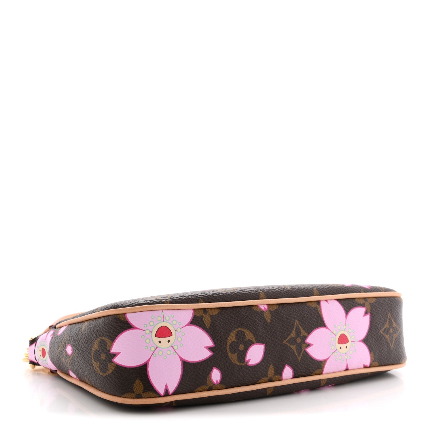 Louis Vuitton LV X TM Monogram Pochette Accessories Sakura Brown