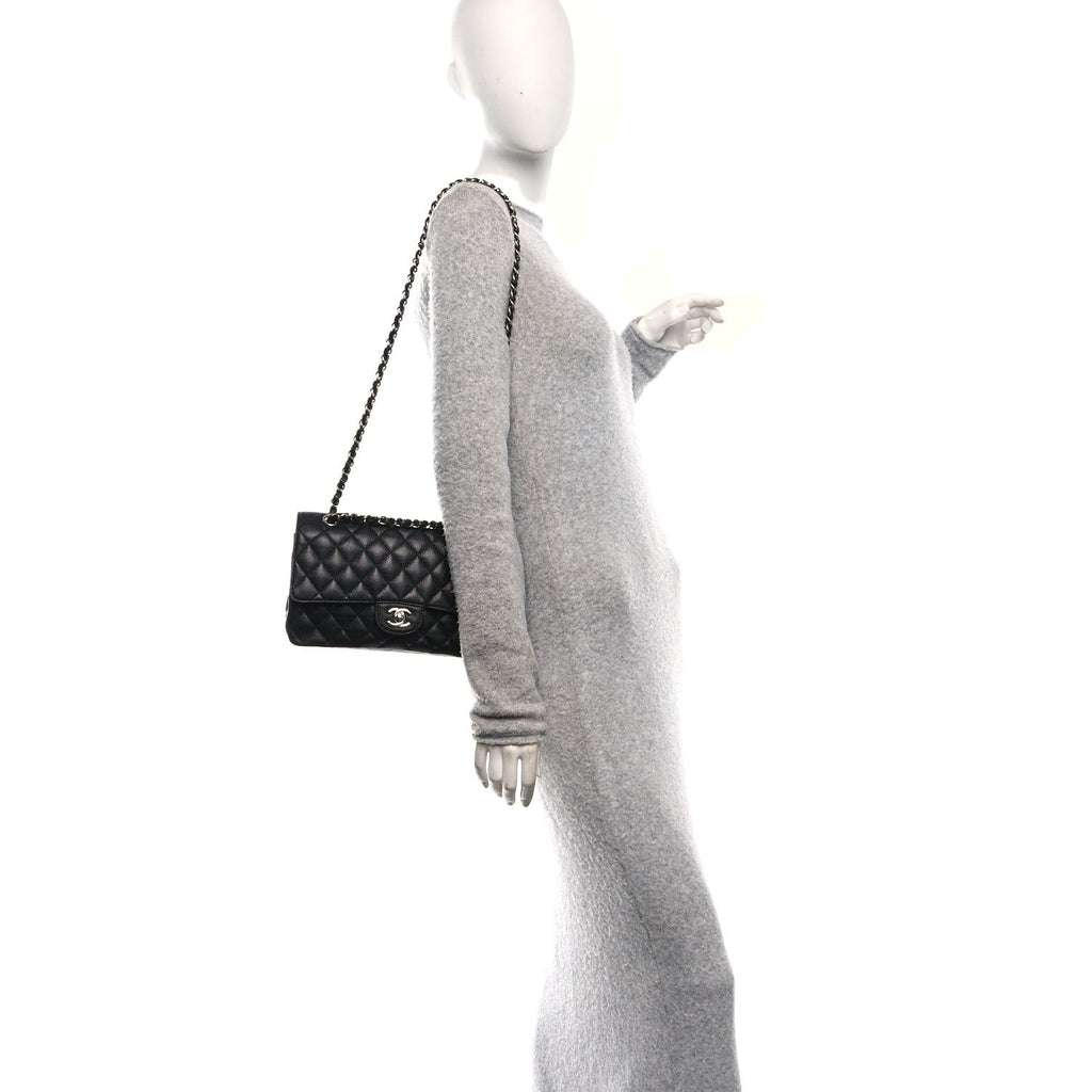 Chanel Caviar Quilted Medium Double Flap Black