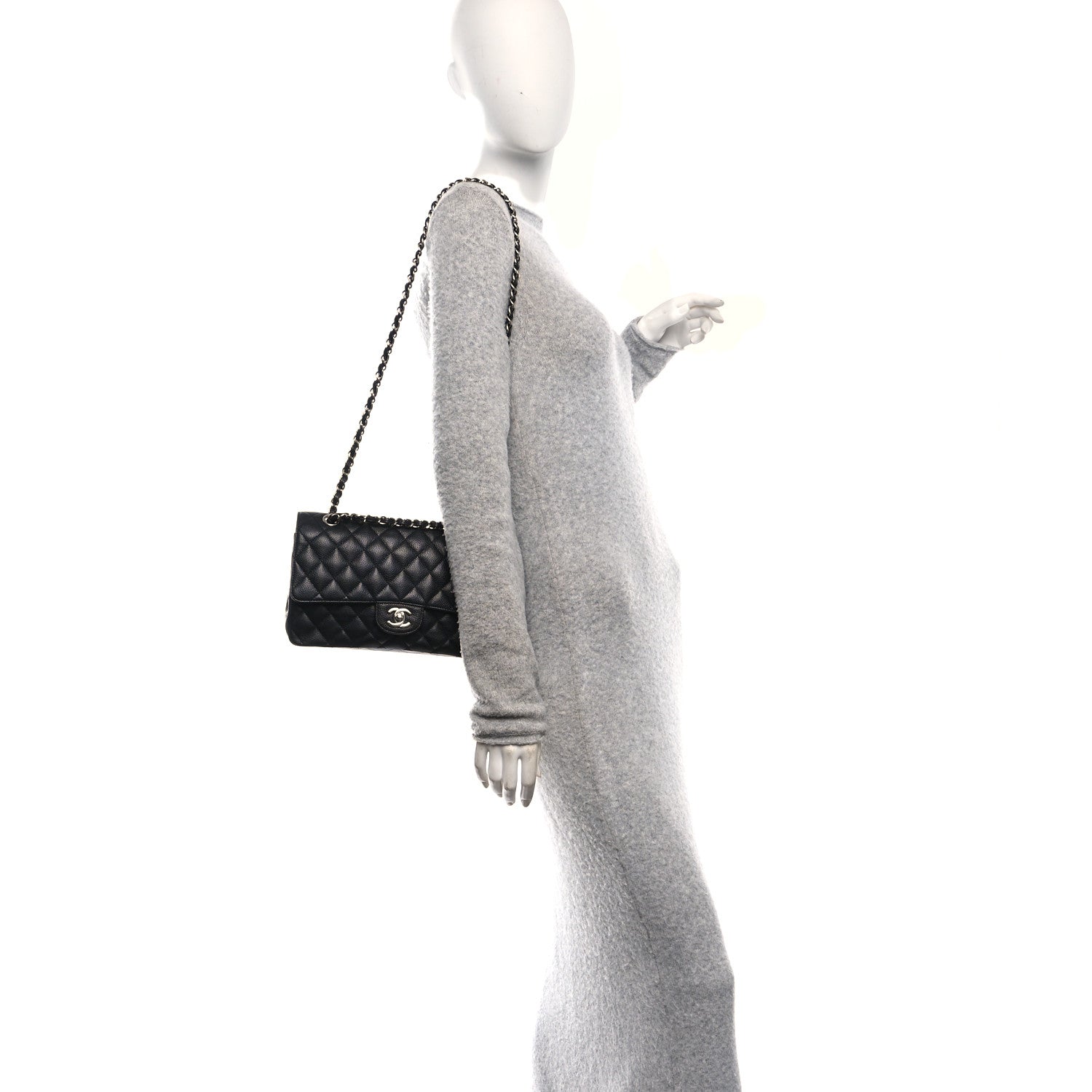 Chanel Caviar Quilted Medium Double Flap Black