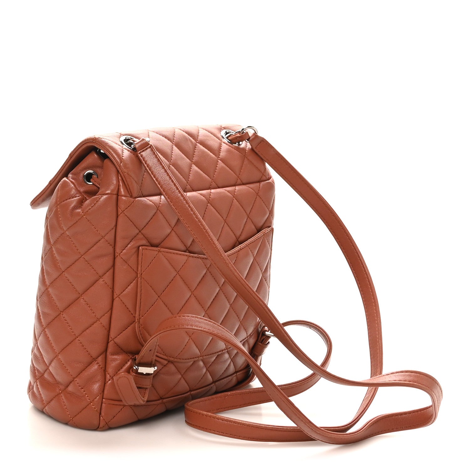 Chanel Lambskin Quilted Small Urban Spirit Backpack Brown