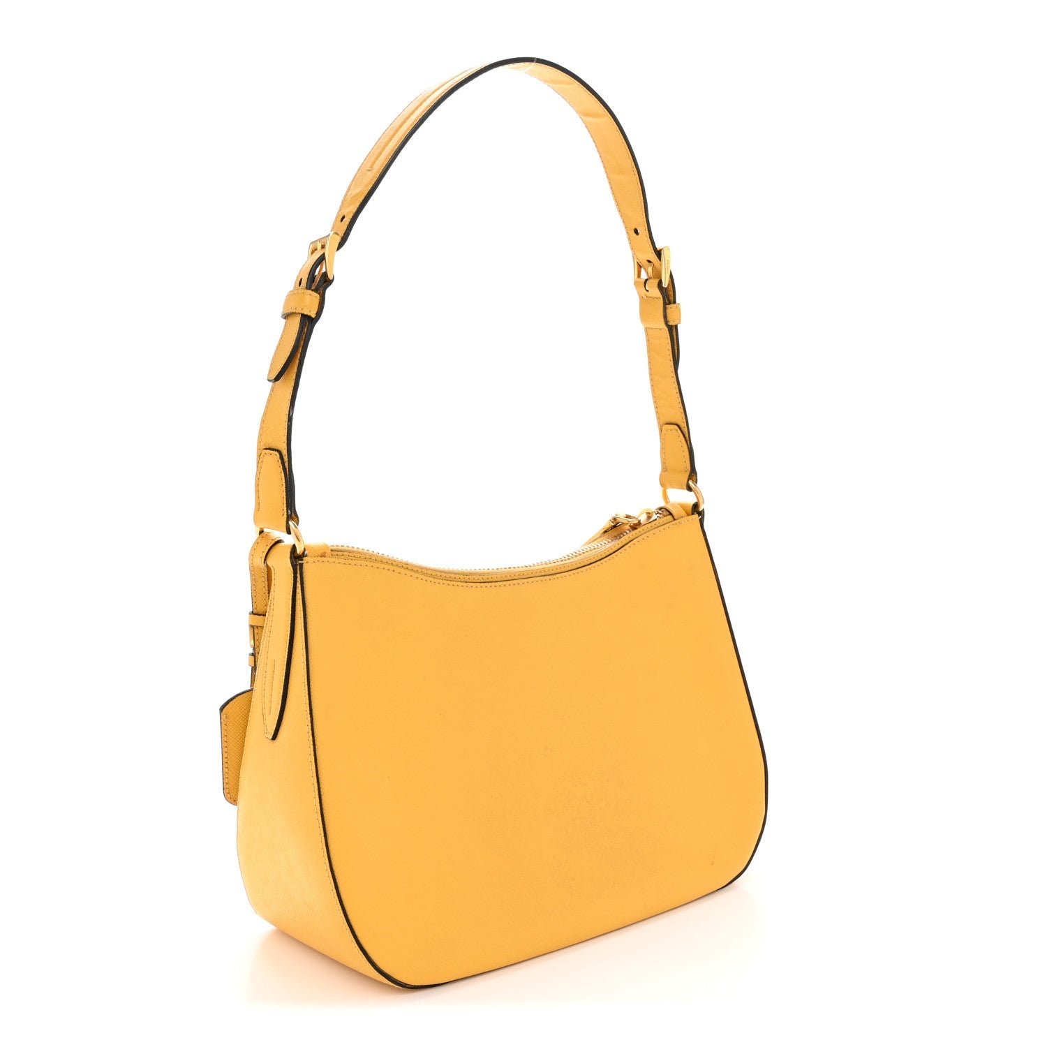 Prada Saffiano Lux Shoulder Bag Soleil