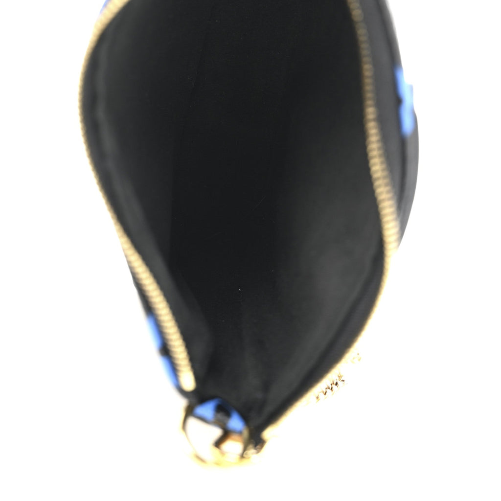 Louis Vuitton Colored Monogram Mini Pochette Accessories Blue Black