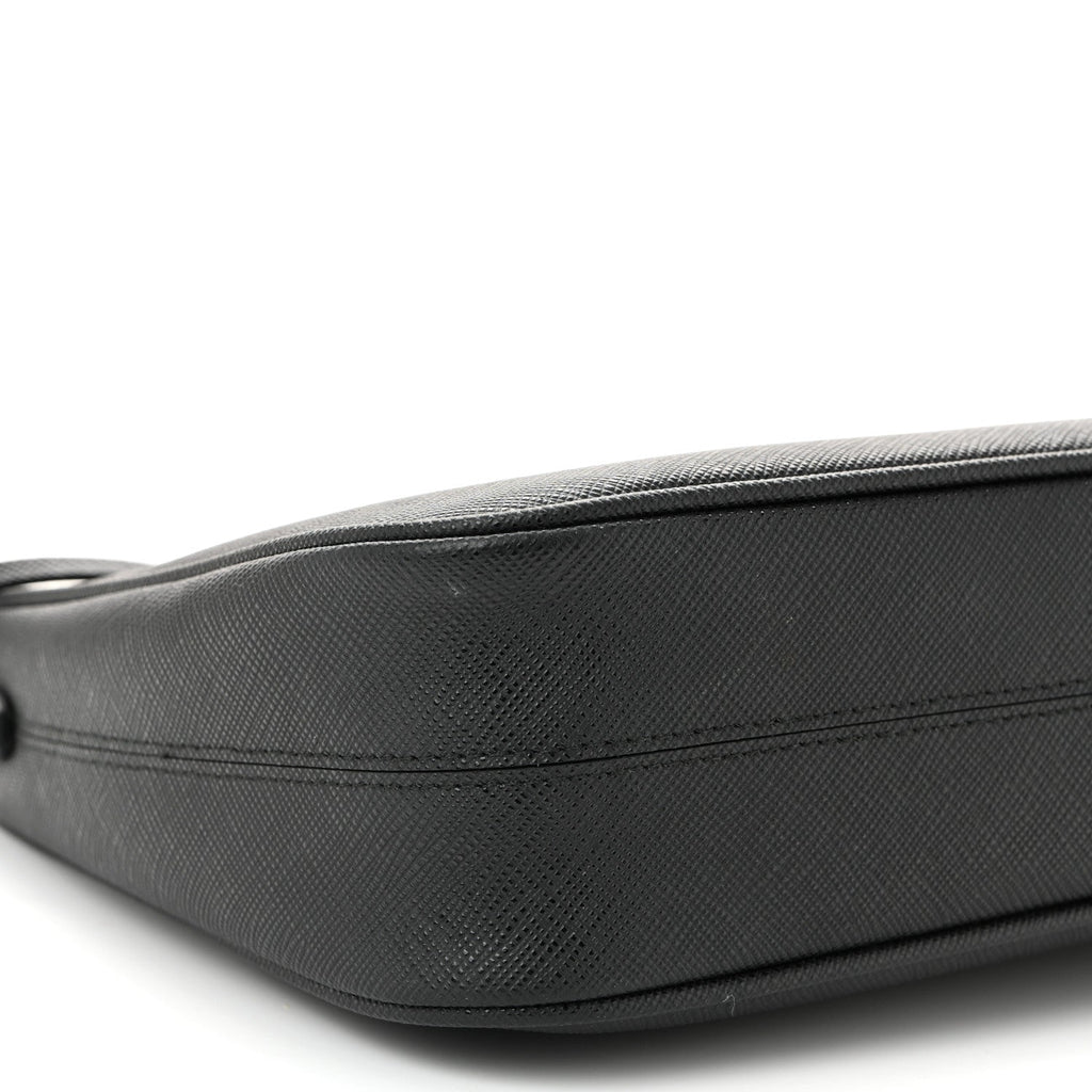 Prada Saffiano Lux Re-Edition 2005 Shoulder Bag Black