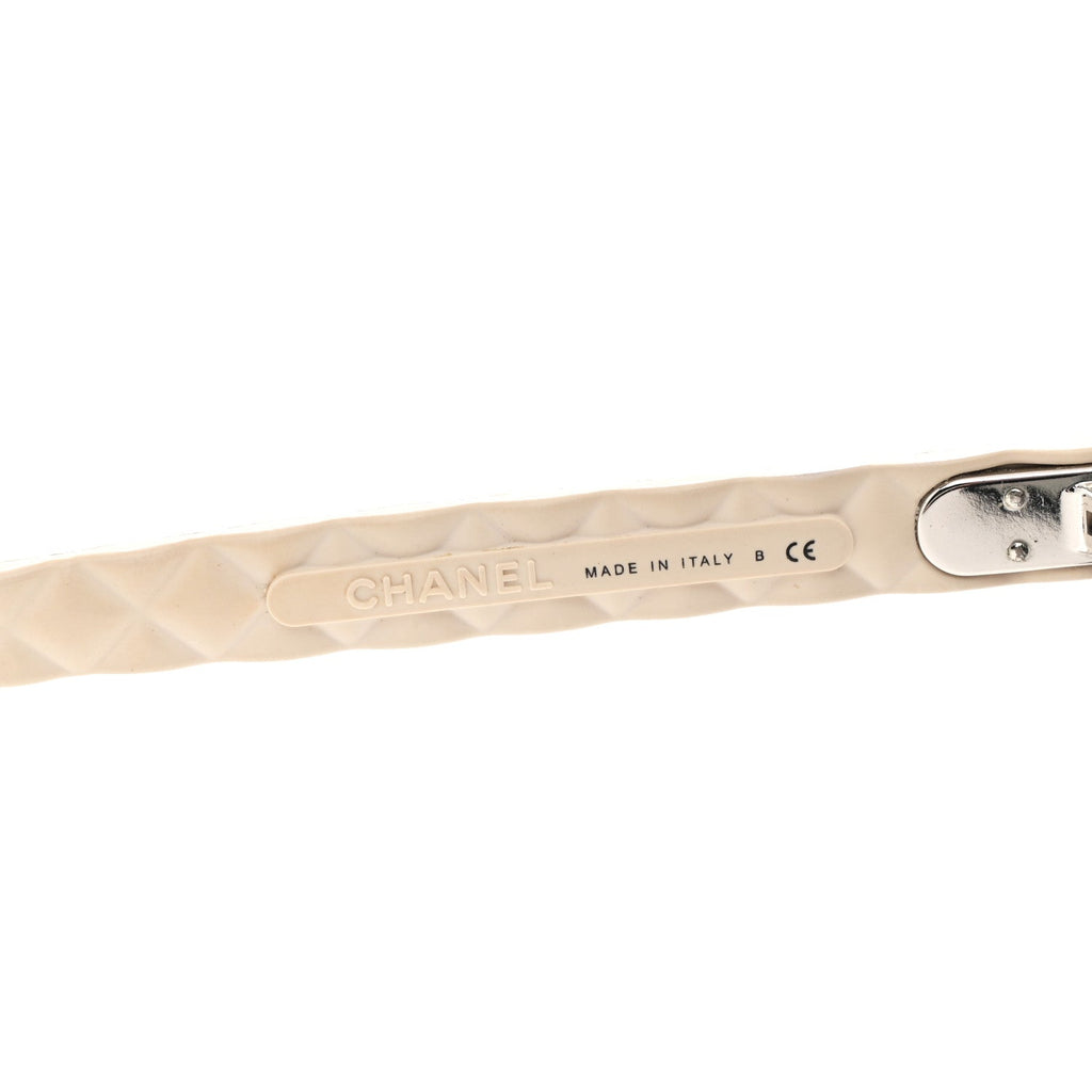Quilted CC Sunglasses 5288-Q Black Tan