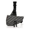 Christian Dior Oblique Mens Saddle Bag Blue