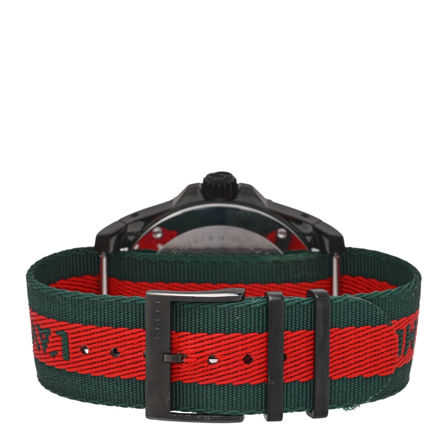 Gucci Stainless Steel Nylon 45mm Le Marche Des Merveilles Bee Quartz Watch Green