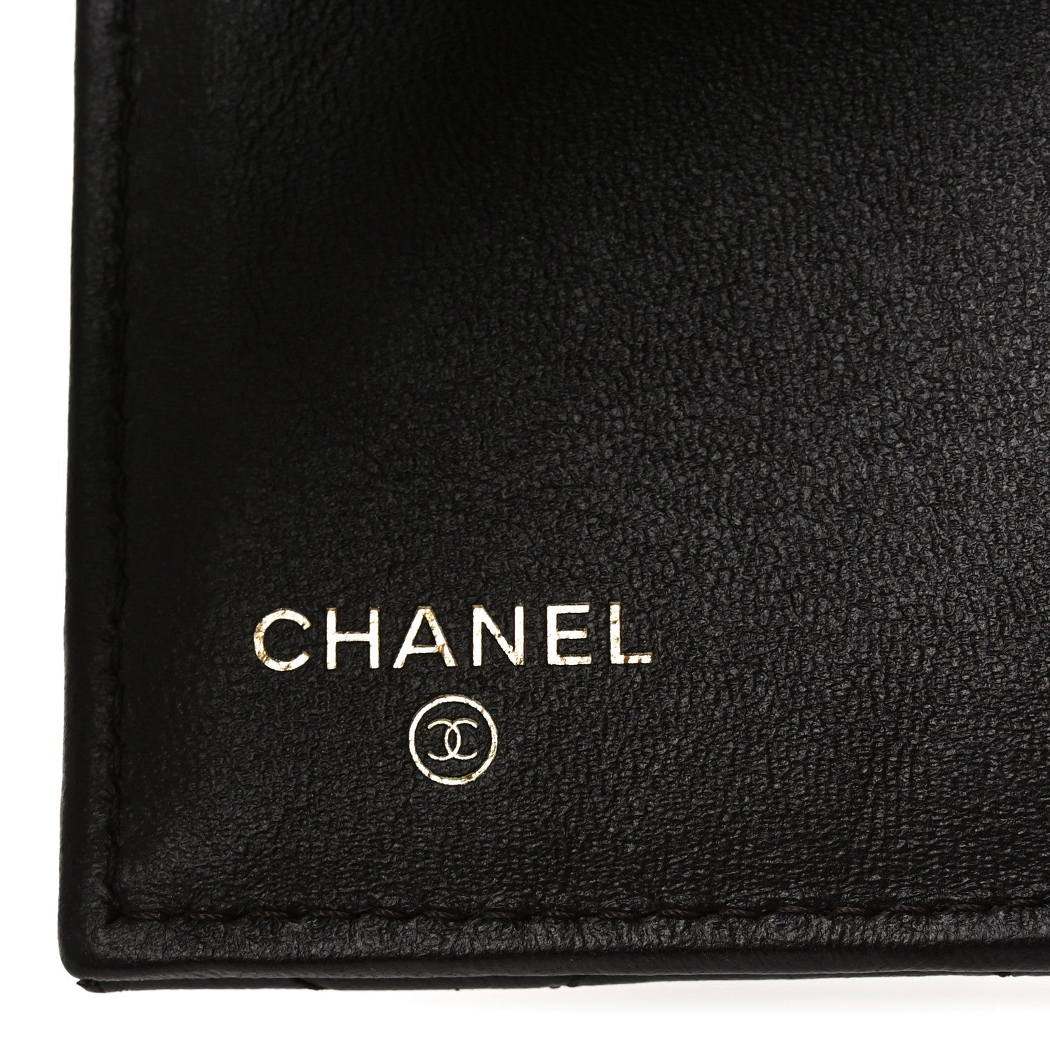 Lambskin Quilted Textured CC Compact Flap Card Holder Eggplant
