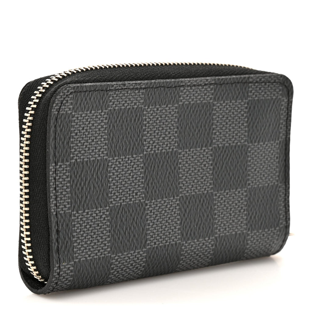 Louis Vuitton Damier Graphite Zippy Coin Purse Vertical