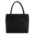 Chanel Caviar Quilted Medallion Tote Black