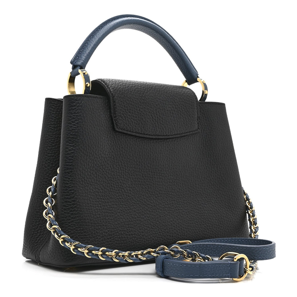 Louis Vuitton Taurillon Capucines BB Black General Blue