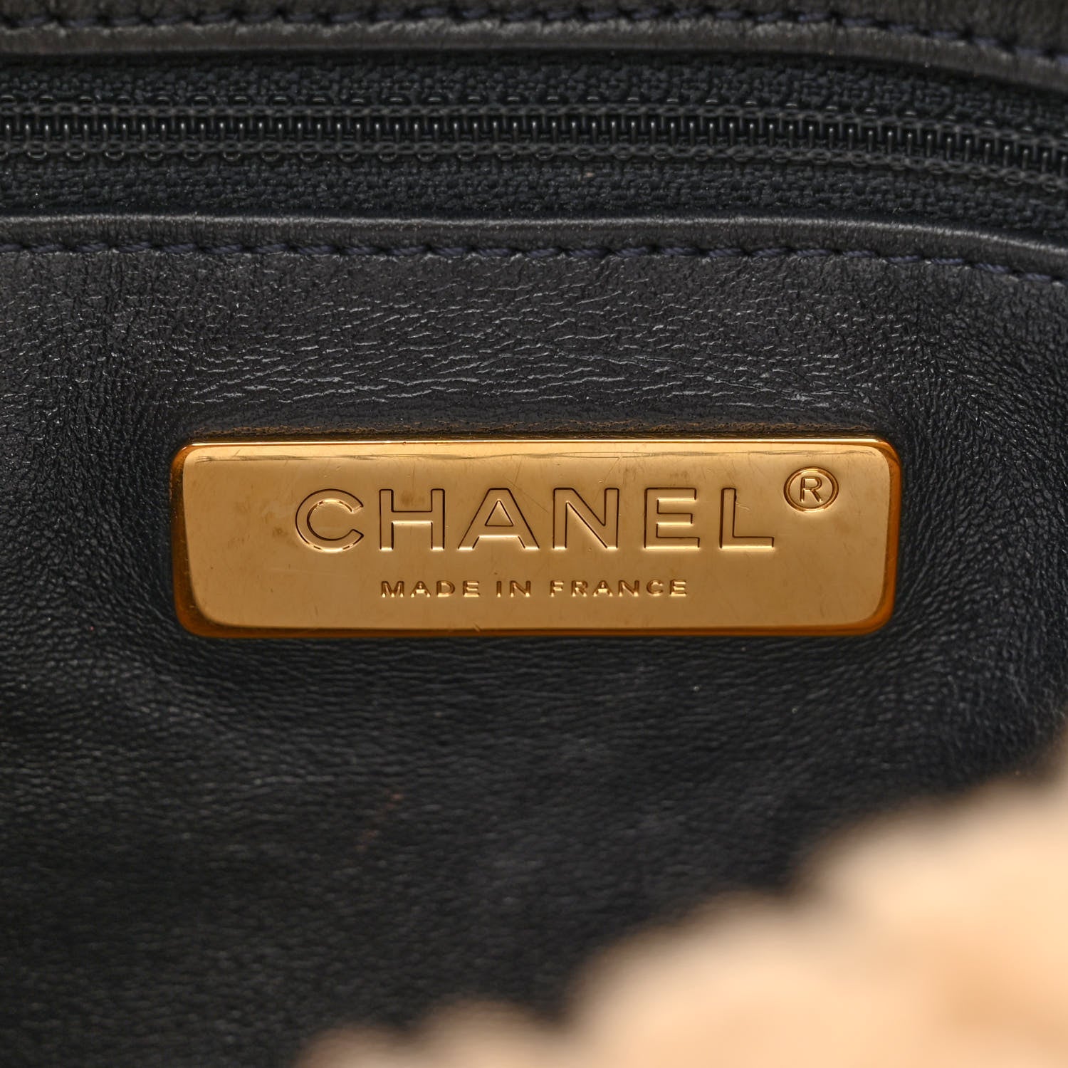 Chanel Crumpled Calfskin Shearling Sheepskin Quilted Medium Chanel 19 Flap Navy