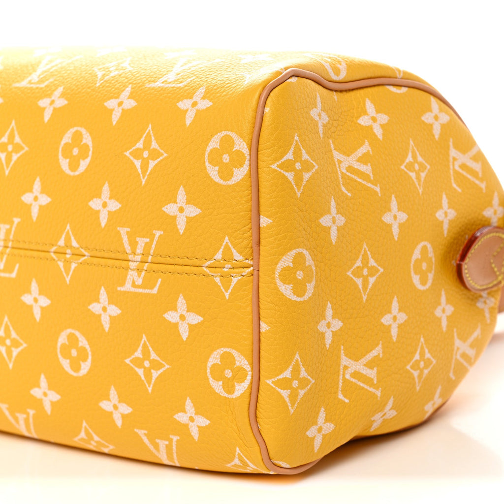 Louis Vuitton Calfskin Monogram Speedy P9 Bandouliere 25 Jaune Mat