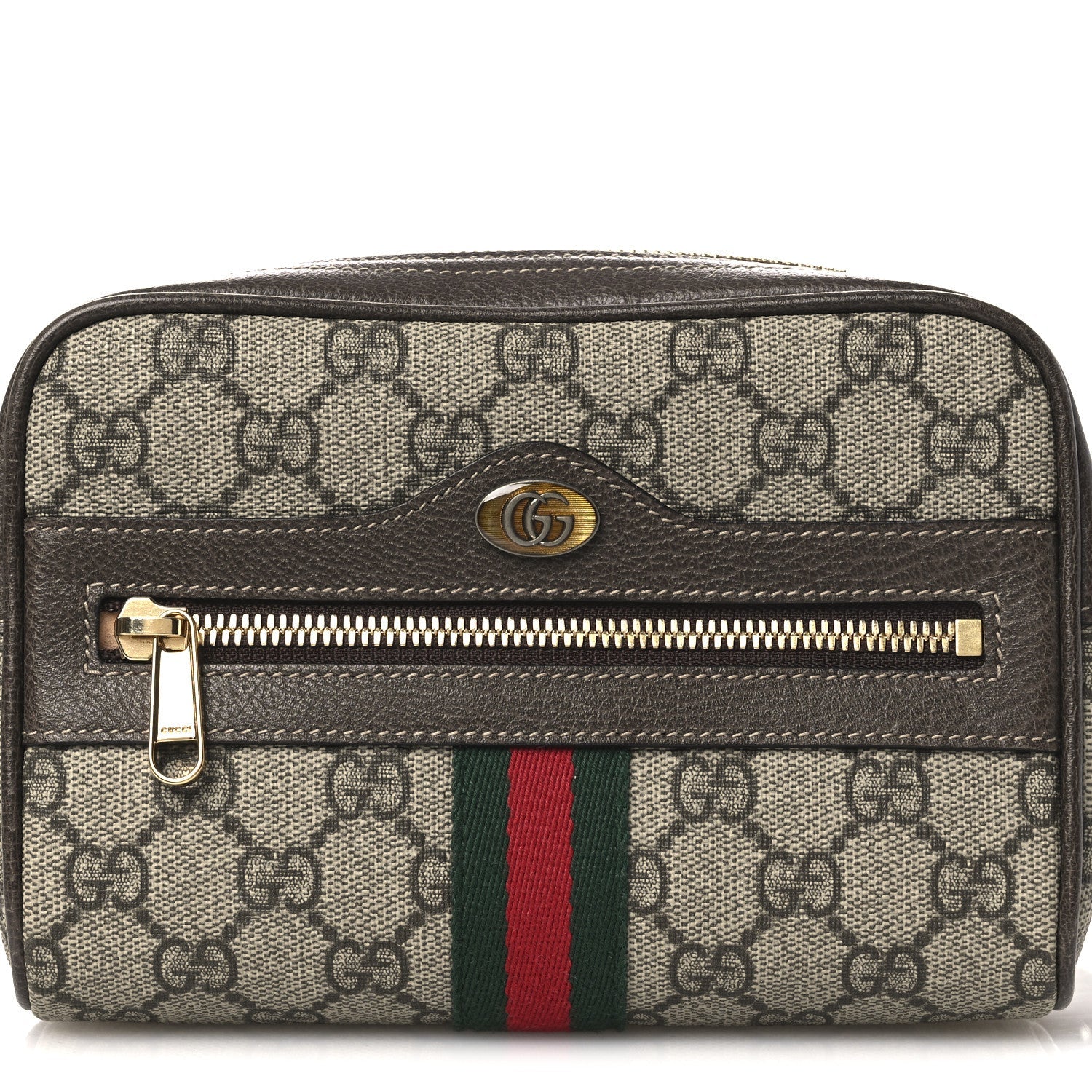 Gucci GG Supreme Monogram Web Small Ophidia Belt Bag 75 30 Dark Brown