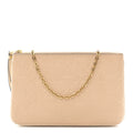 Louis Vuitton Empreinte Double Zip Pochette Beige Rose Creme