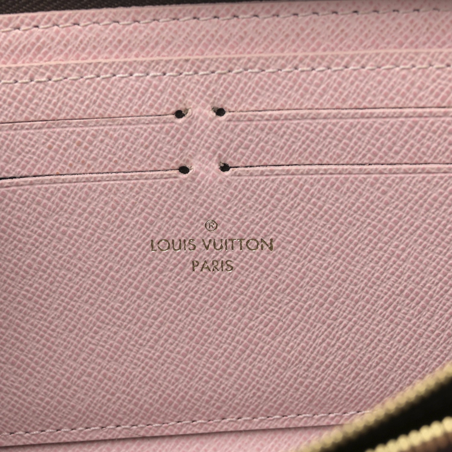 Louis Vuitton Monogram Clemence Wallet Rose Ballerine