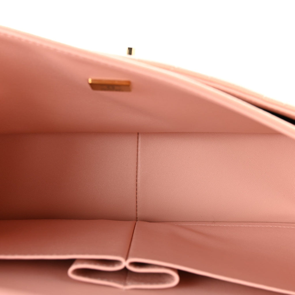 Chanel Caviar Quilted Jumbo Double Flap Light Pink