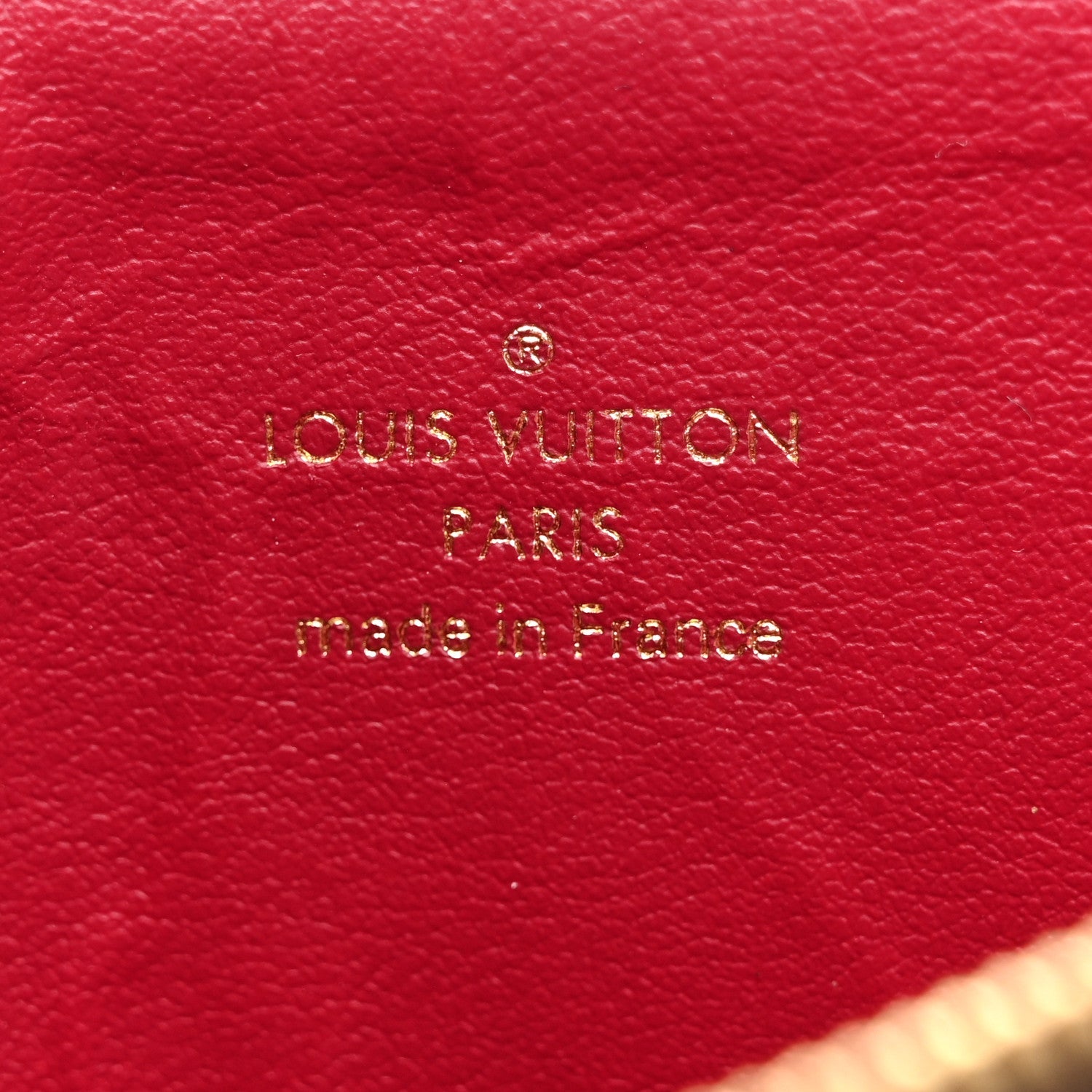 Louis Vuitton Monogram Felicie Chain Wallet Zippered Insert Fuchsia