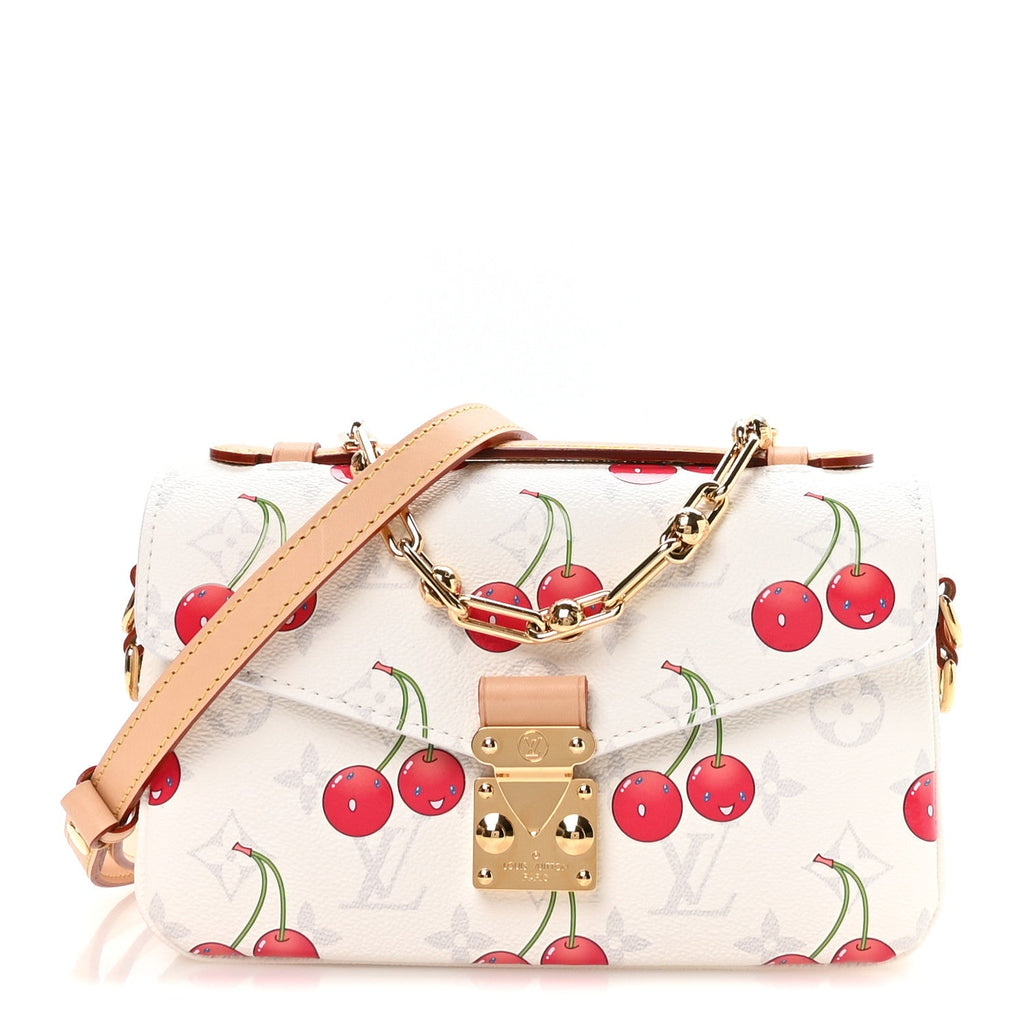 Louis Vuitton LV X TM Monogram Cerises Pochette Metis East West White