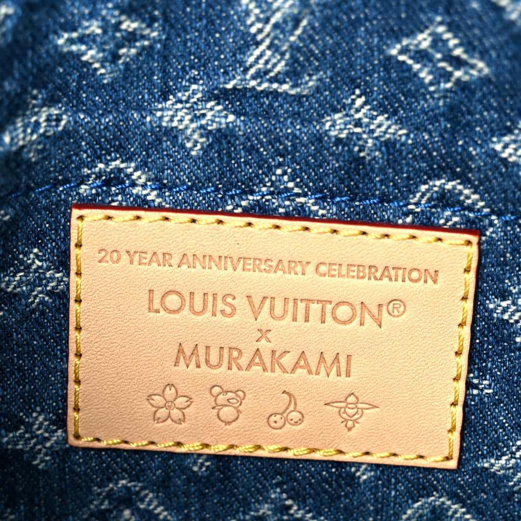 Louis Vuitton LV X TM Monogram Denim Cerises Pochette Accessories Blue