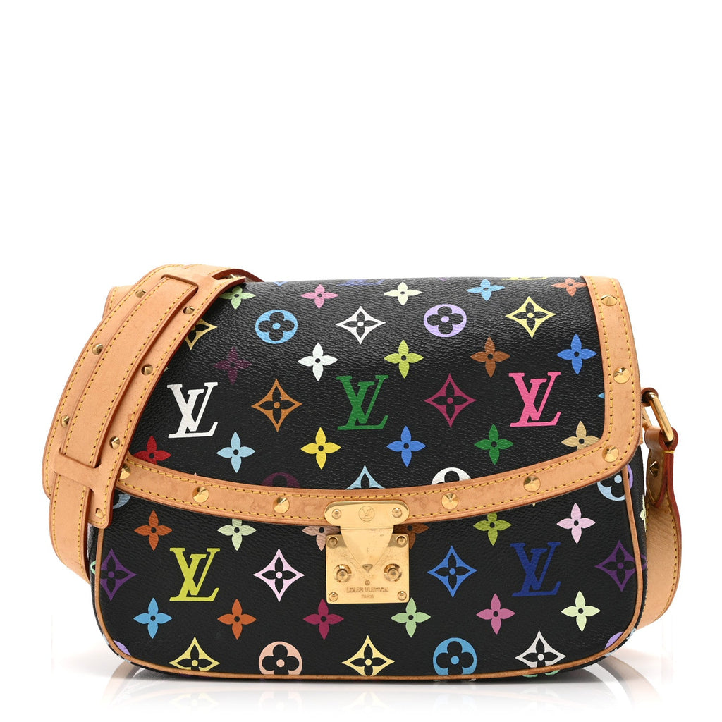 Louis Vuitton Monogram Multicolor Sologne Black