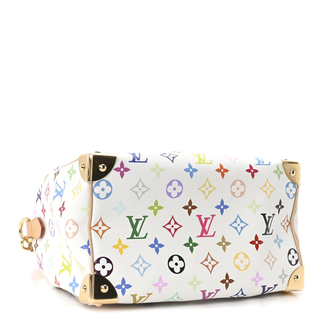 Louis Vuitton LV X TM Monogram Multicolor Speedy Bandouliere 25 White