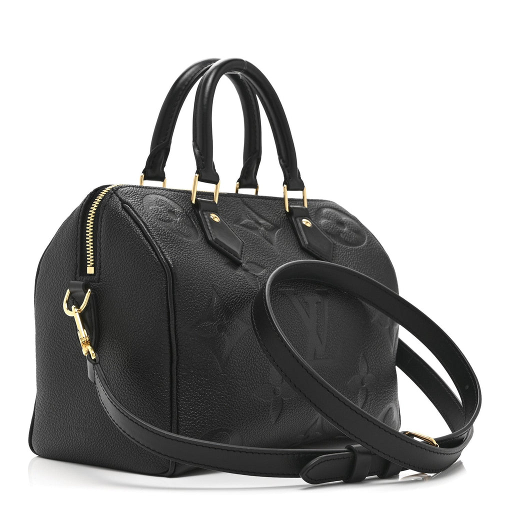 Louis Vuitton Empreinte Monogram Giant Speedy Bandouliere 25 Black