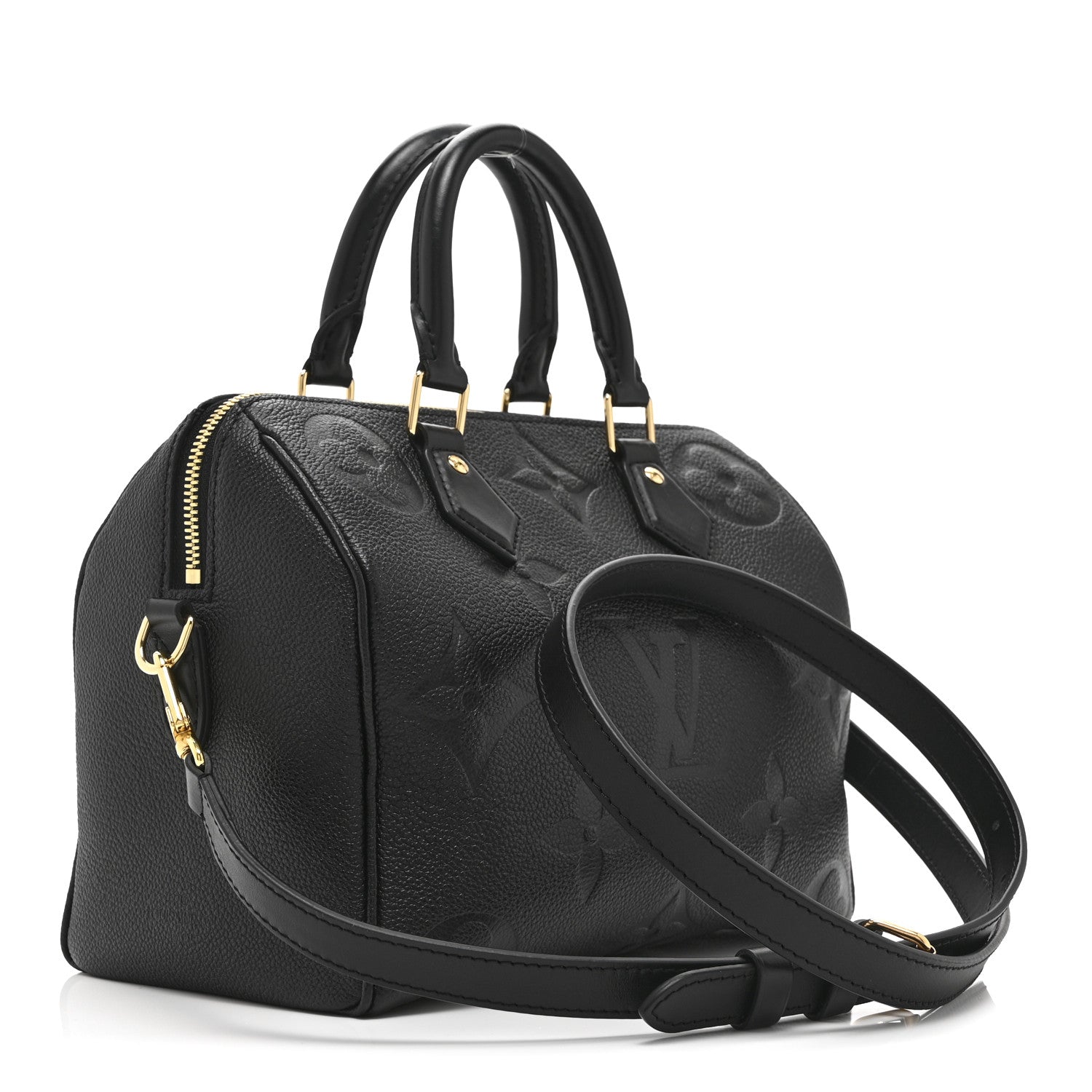 Louis Vuitton Empreinte Monogram Giant Speedy Bandouliere 25 Black